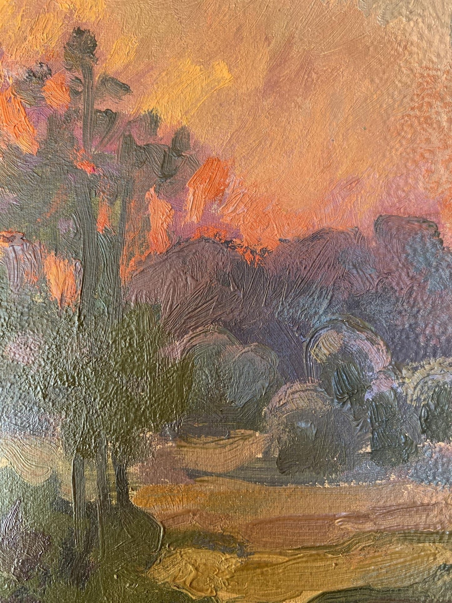 Oil painting Last ray Batrakov Vladimir Grigorievich