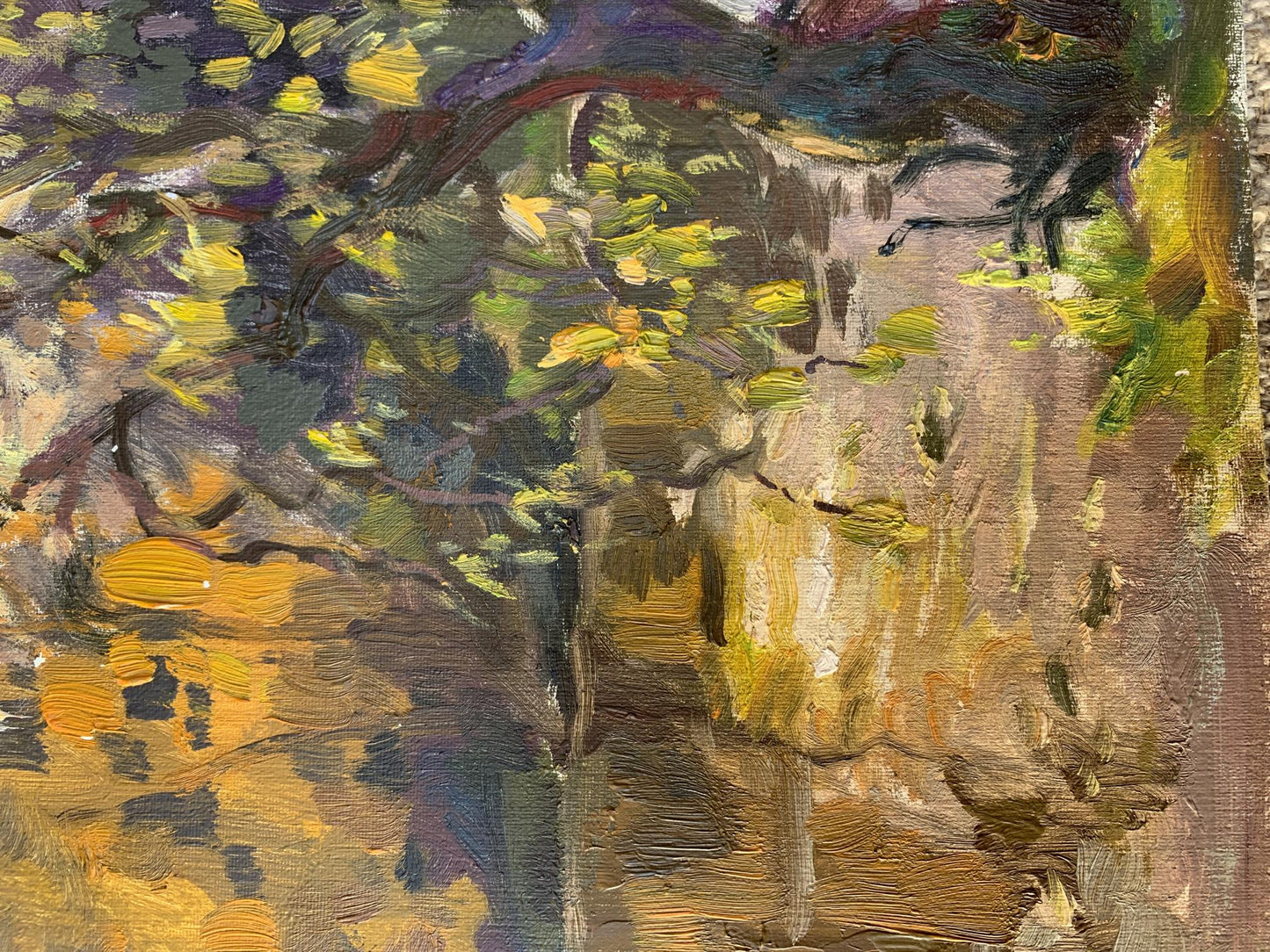 Oil painting Evening landscape Vladimir Batrakov