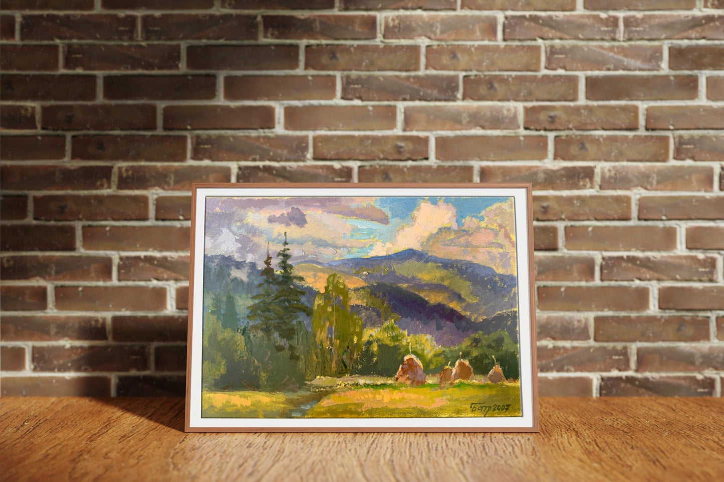 Oil painting In the Carpathians Batrakov Vladimir Grigorievich