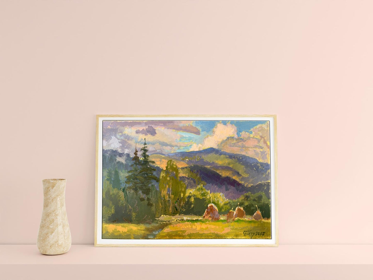 Oil painting In the Carpathians Batrakov Vladimir Grigorievich