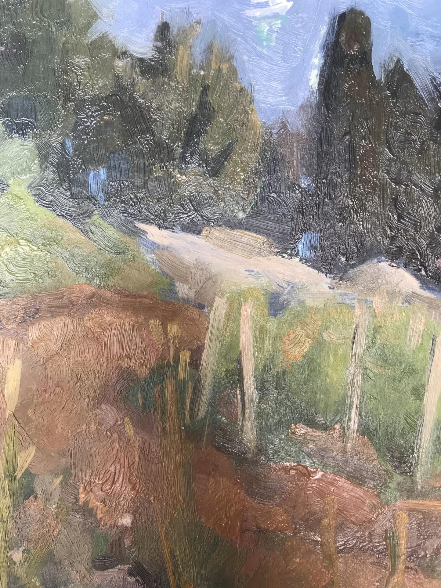 Batrakov's "Near the Black Sea" oil painting, evoking seaside serenity.
