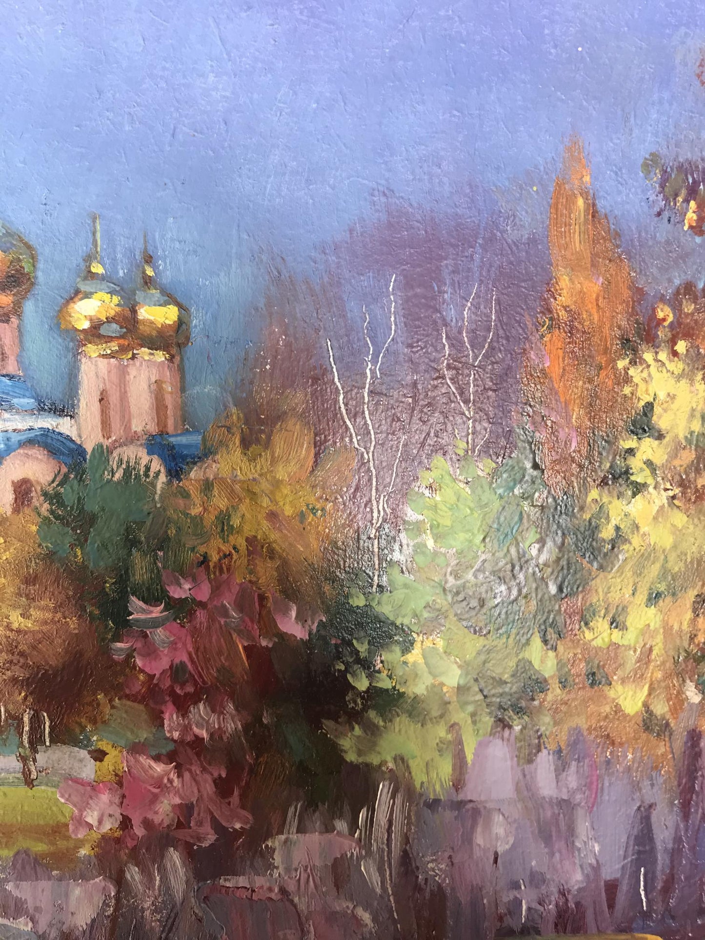 Oil painting Church landscape Kuzeminsky Nikolay Borisovich