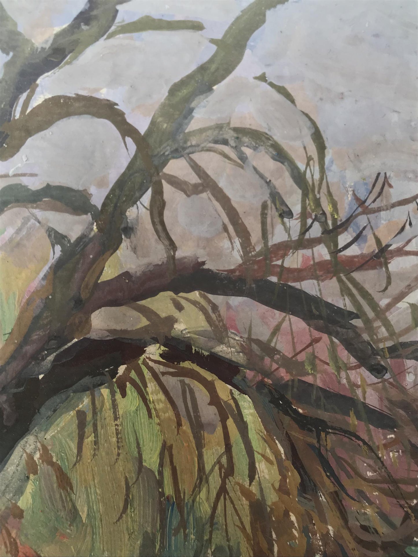 Oil painting By the river Unknown artist