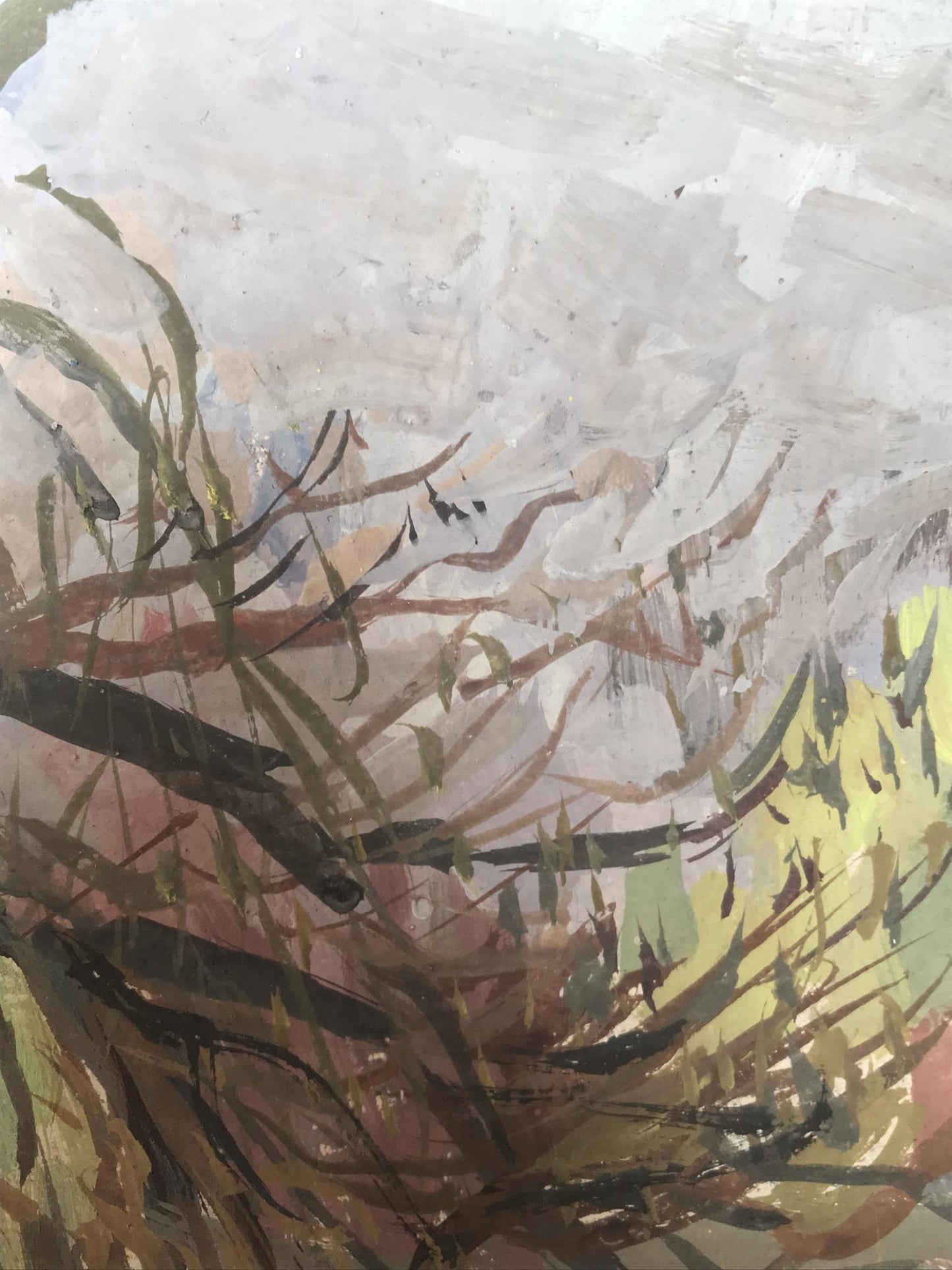 Oil painting By the river Unknown artist
