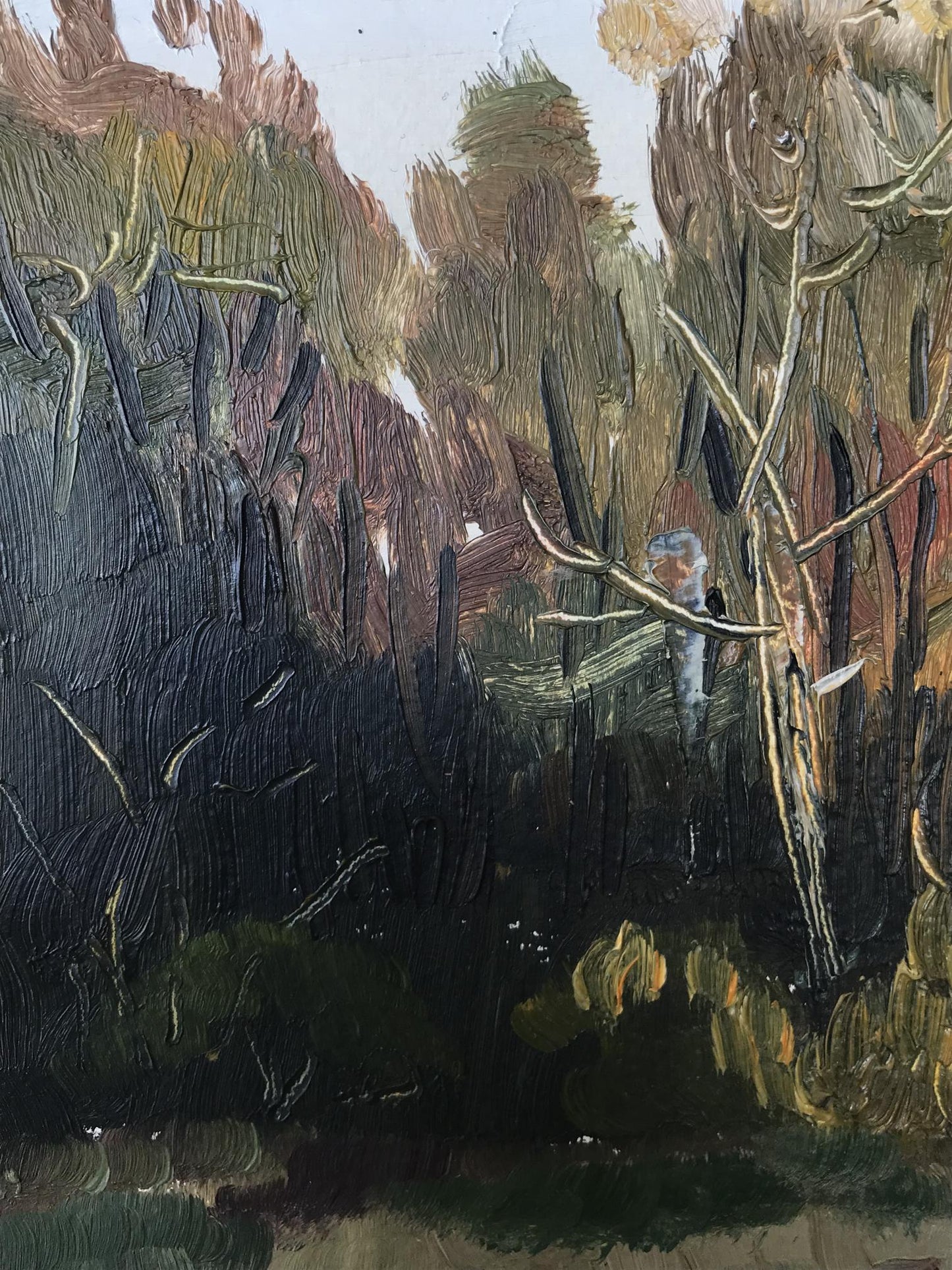 Oil painting Gold autumn Unknown artist