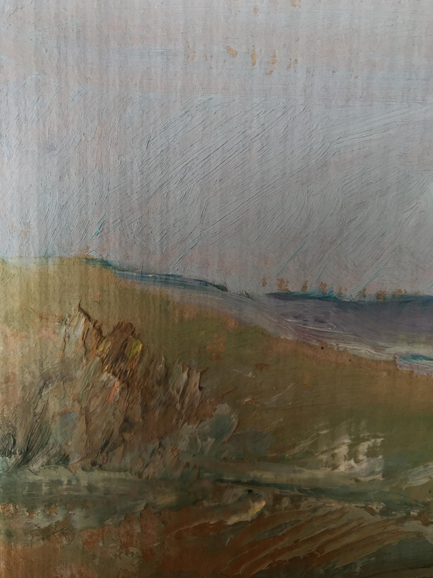 Oil painting House on the outskirts Unknown artist