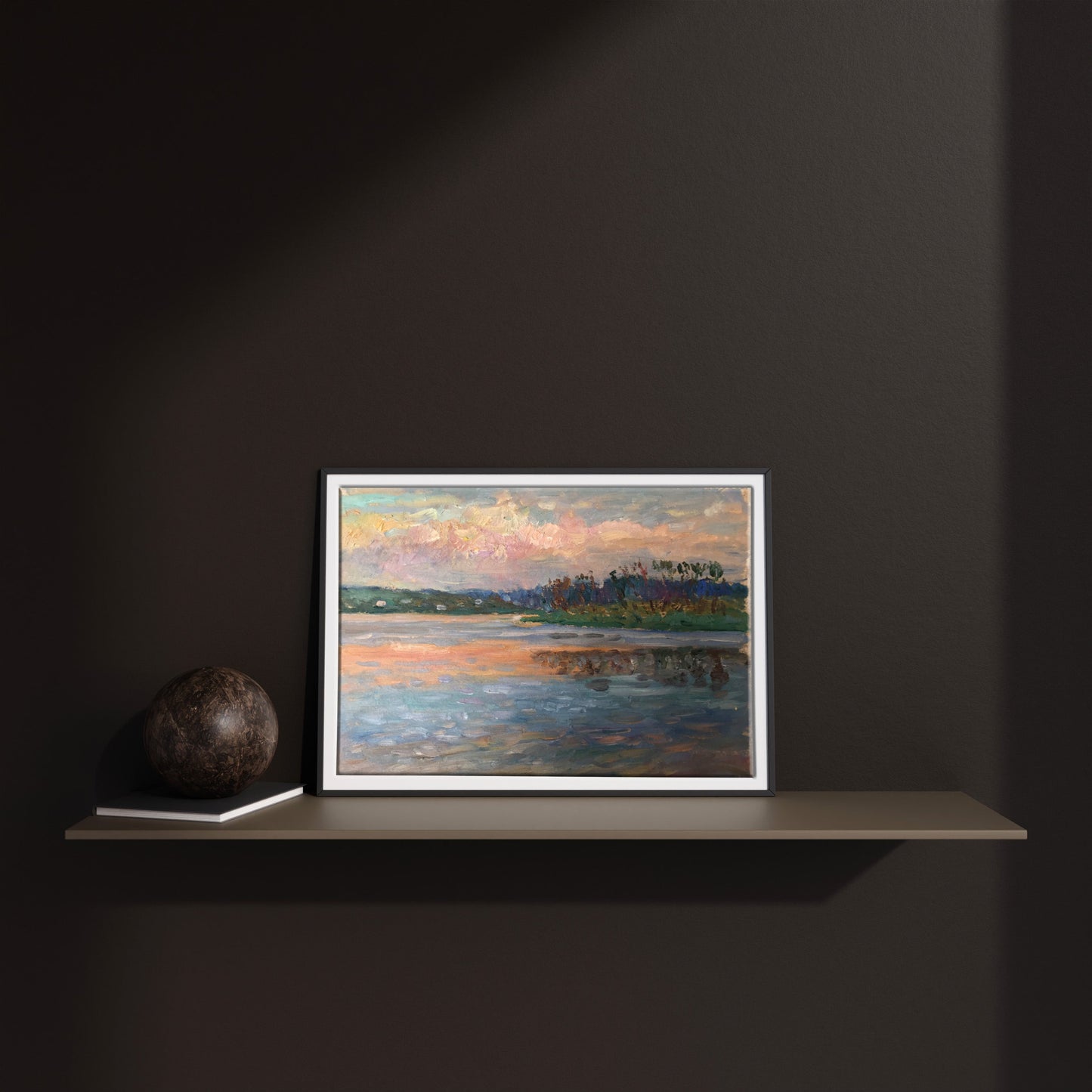 Oil painting By the evening Unknown artist