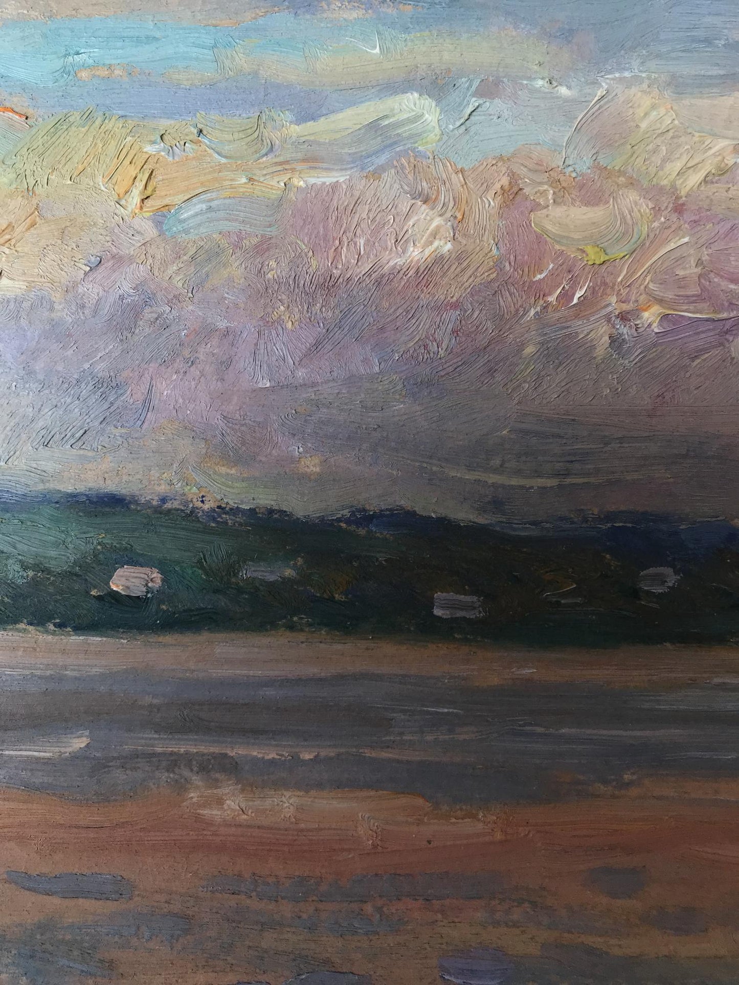 Oil painting By the evening Unknown artist