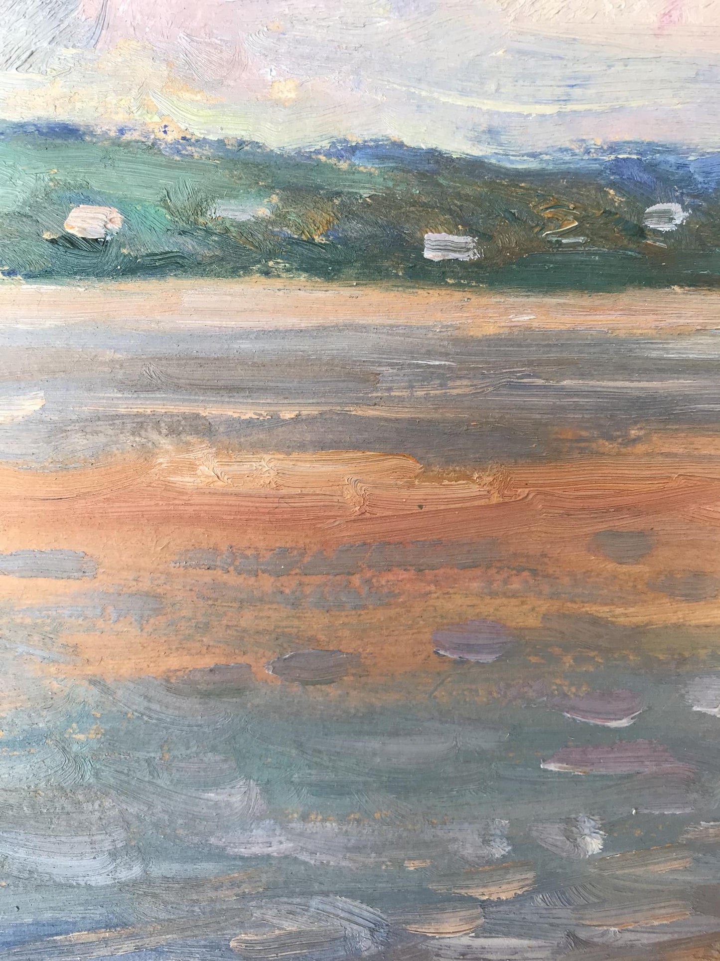 Oil painting By the evening Unknown artist