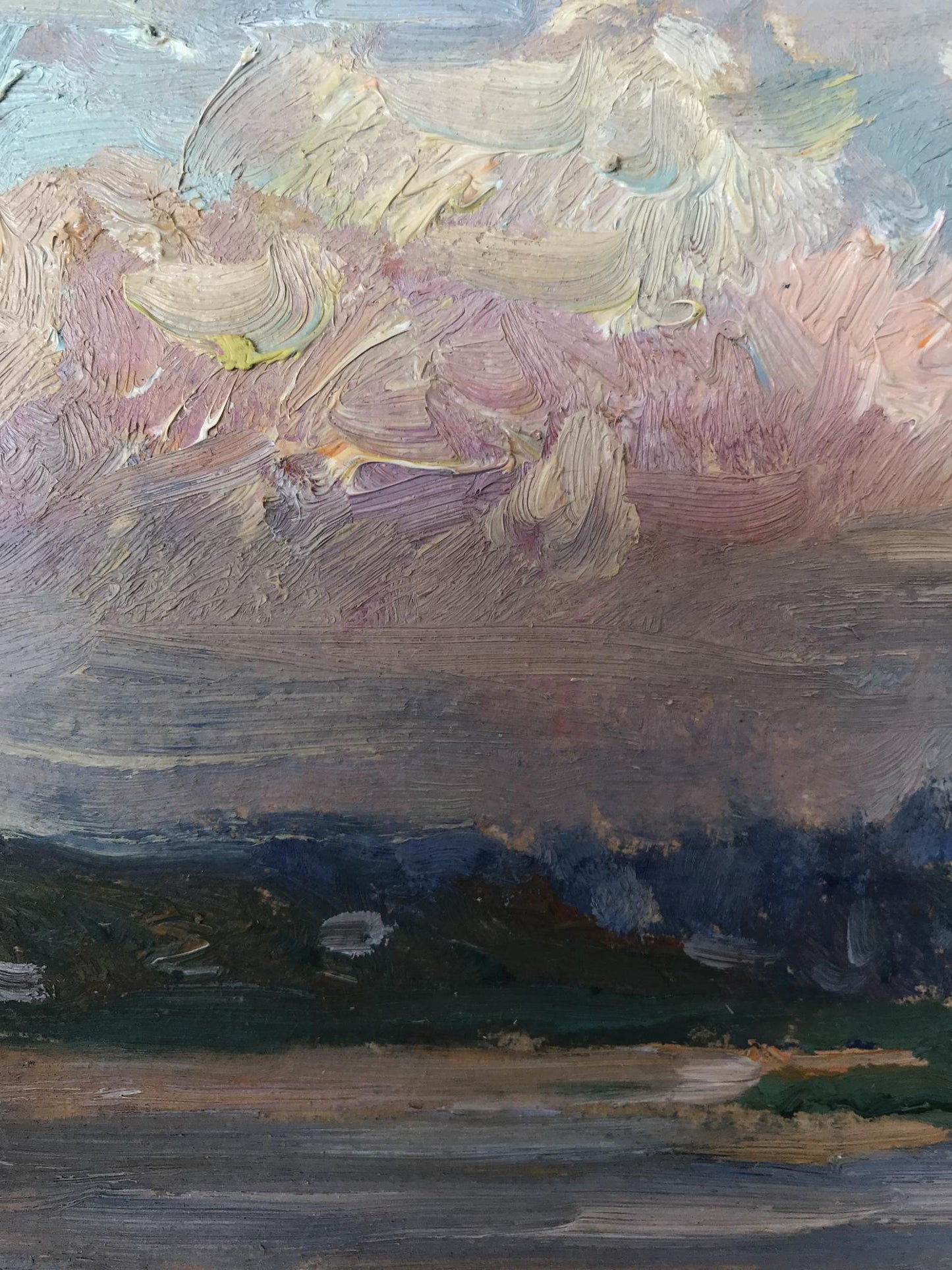Oil painting By the evening Unknown artist