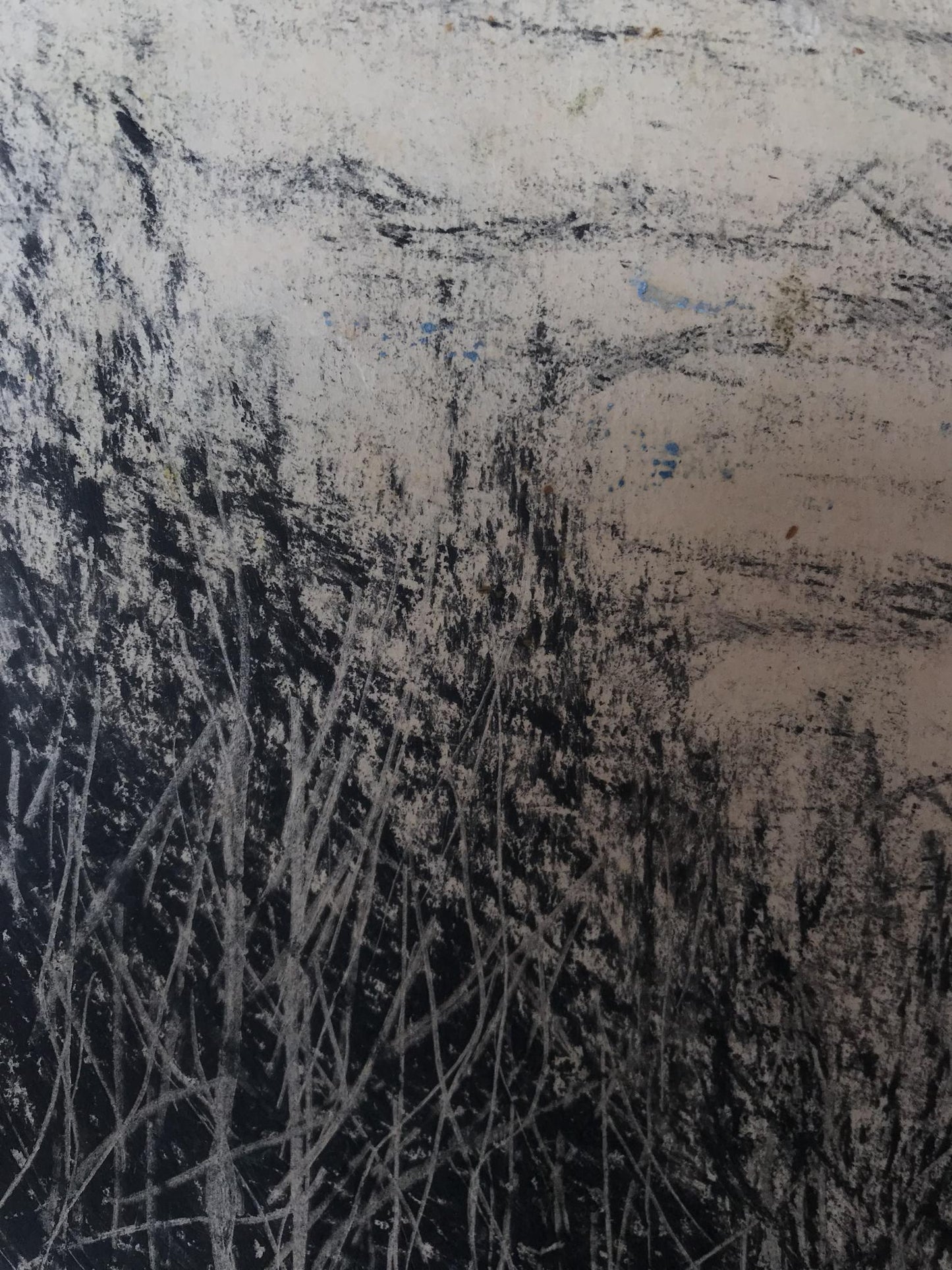 Graphic painting Winter forest Unknown artist