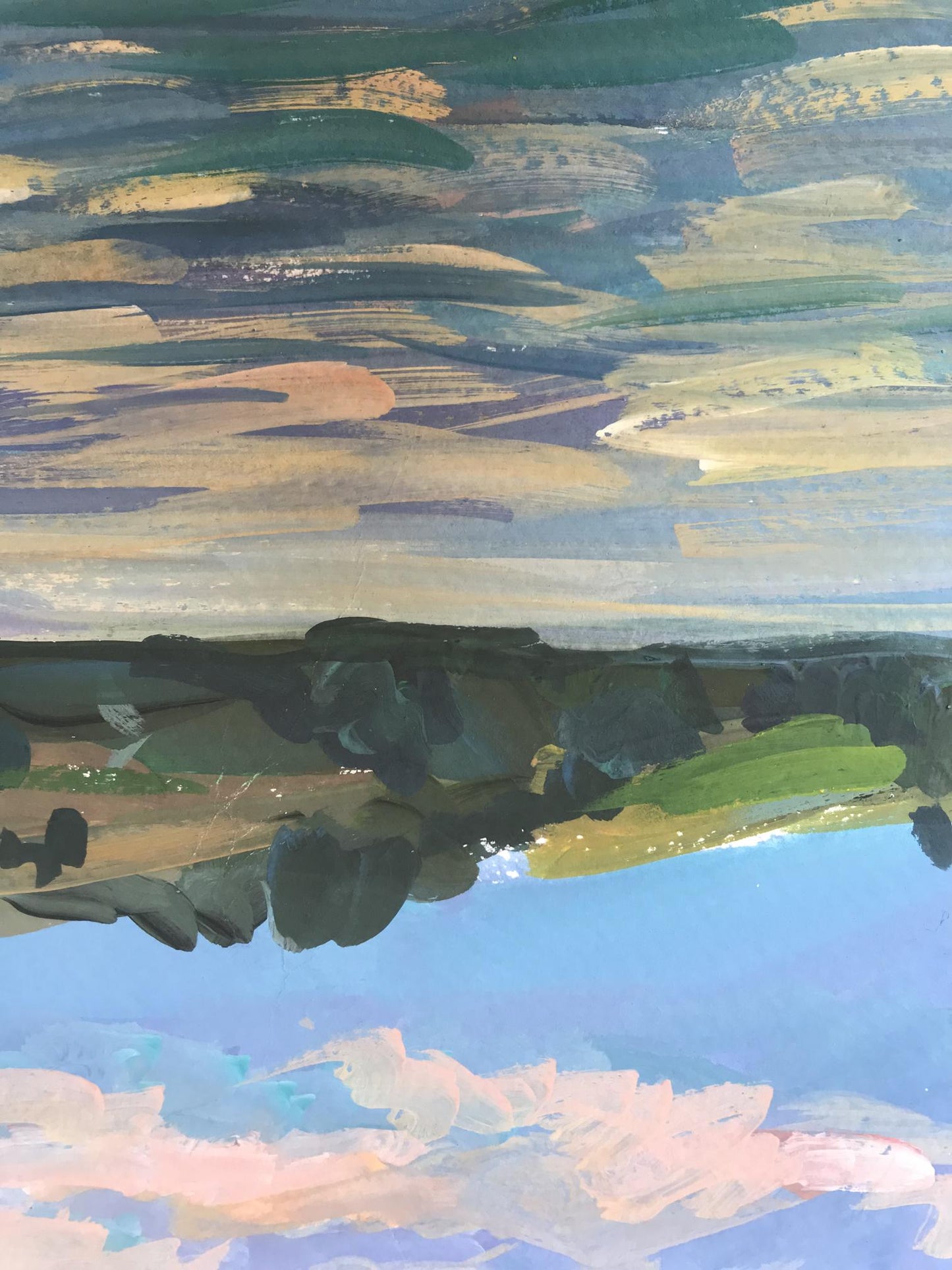 N. Ogienko's artistry in "Dnieper" oil painting