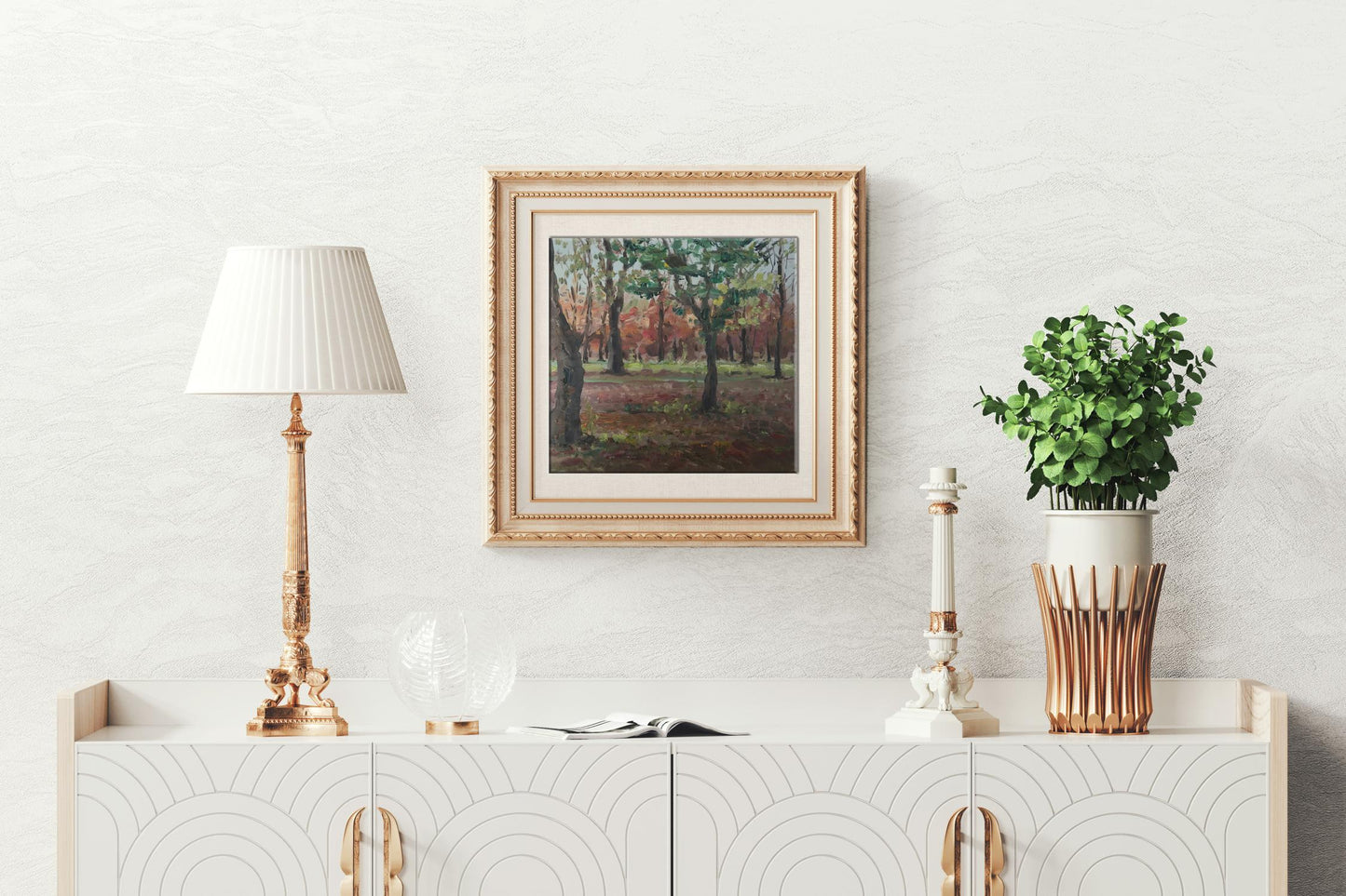 Oil painting Forest park Nesterova A.
