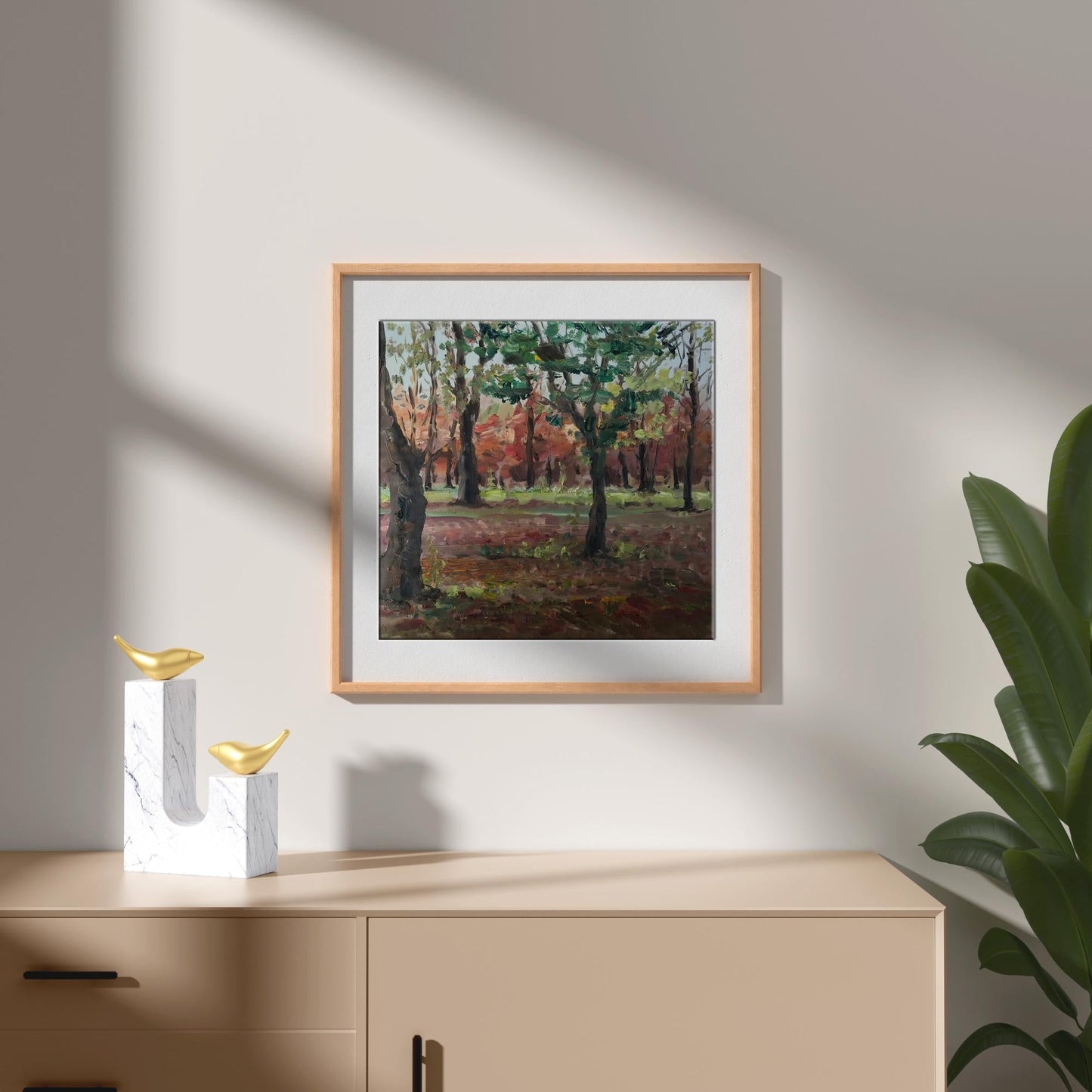 Oil painting Forest park Nesterova A.