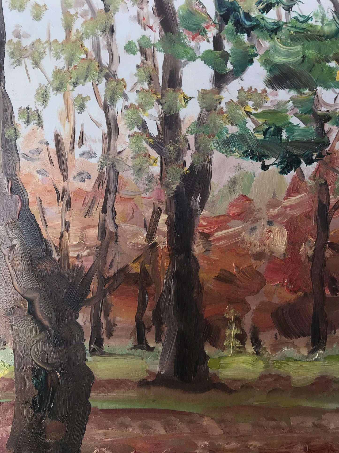 Oil painting Forest park Nesterova A.