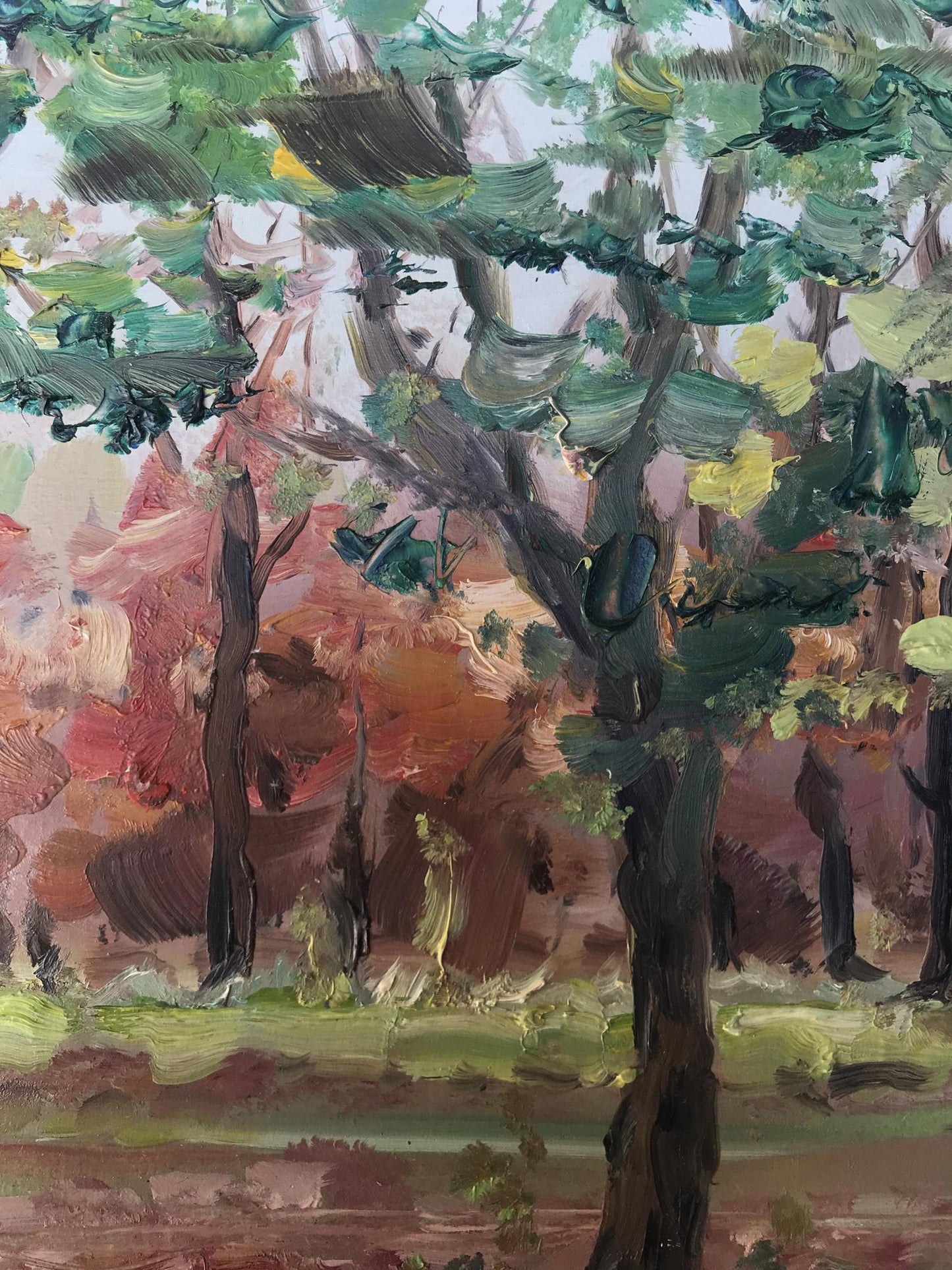 Oil painting Forest park Nesterova A.
