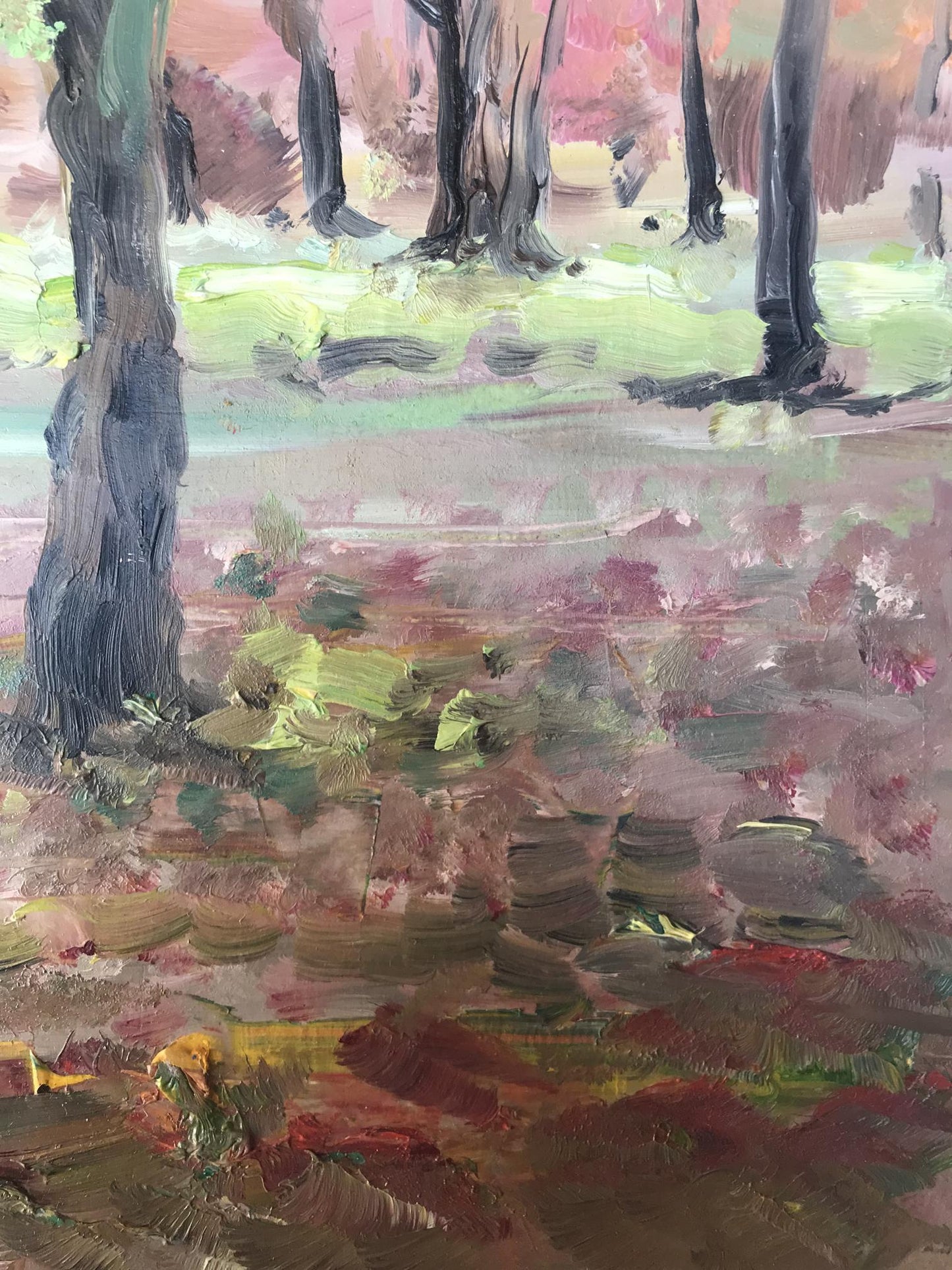 Oil painting Forest park Nesterova A.