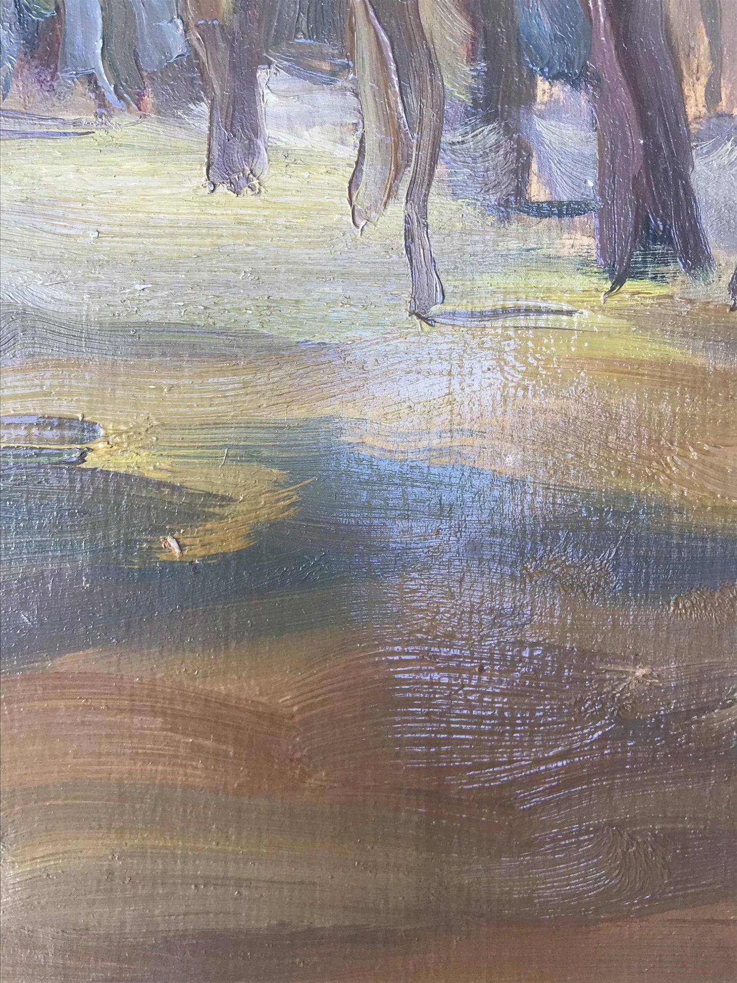 Oil painting Autumn forest Unknown artist