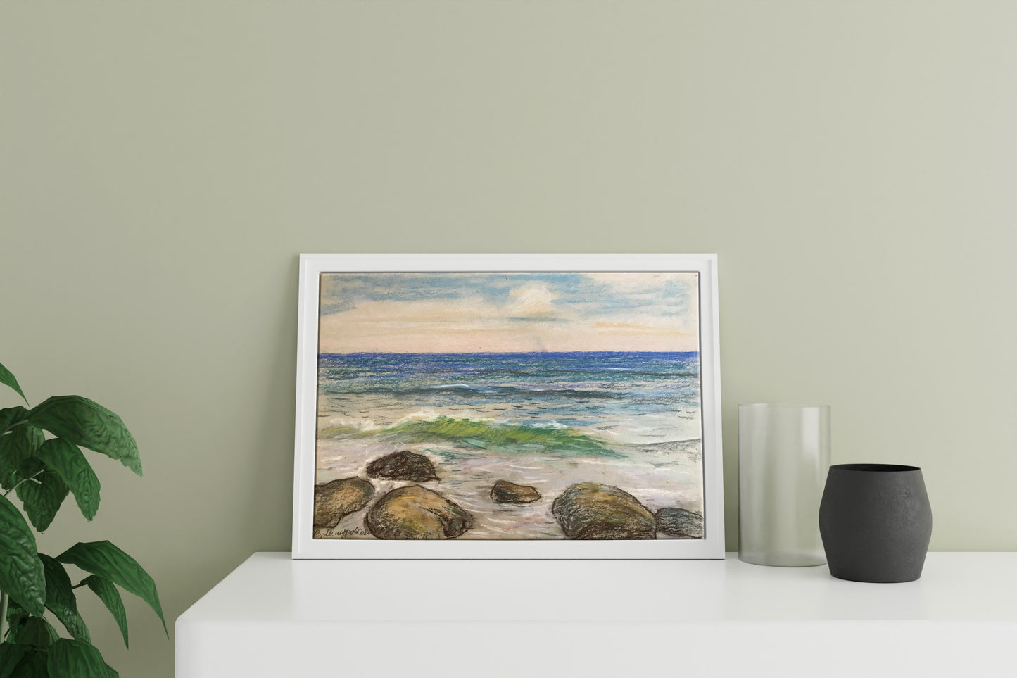 Pencils painting On the Black Sea