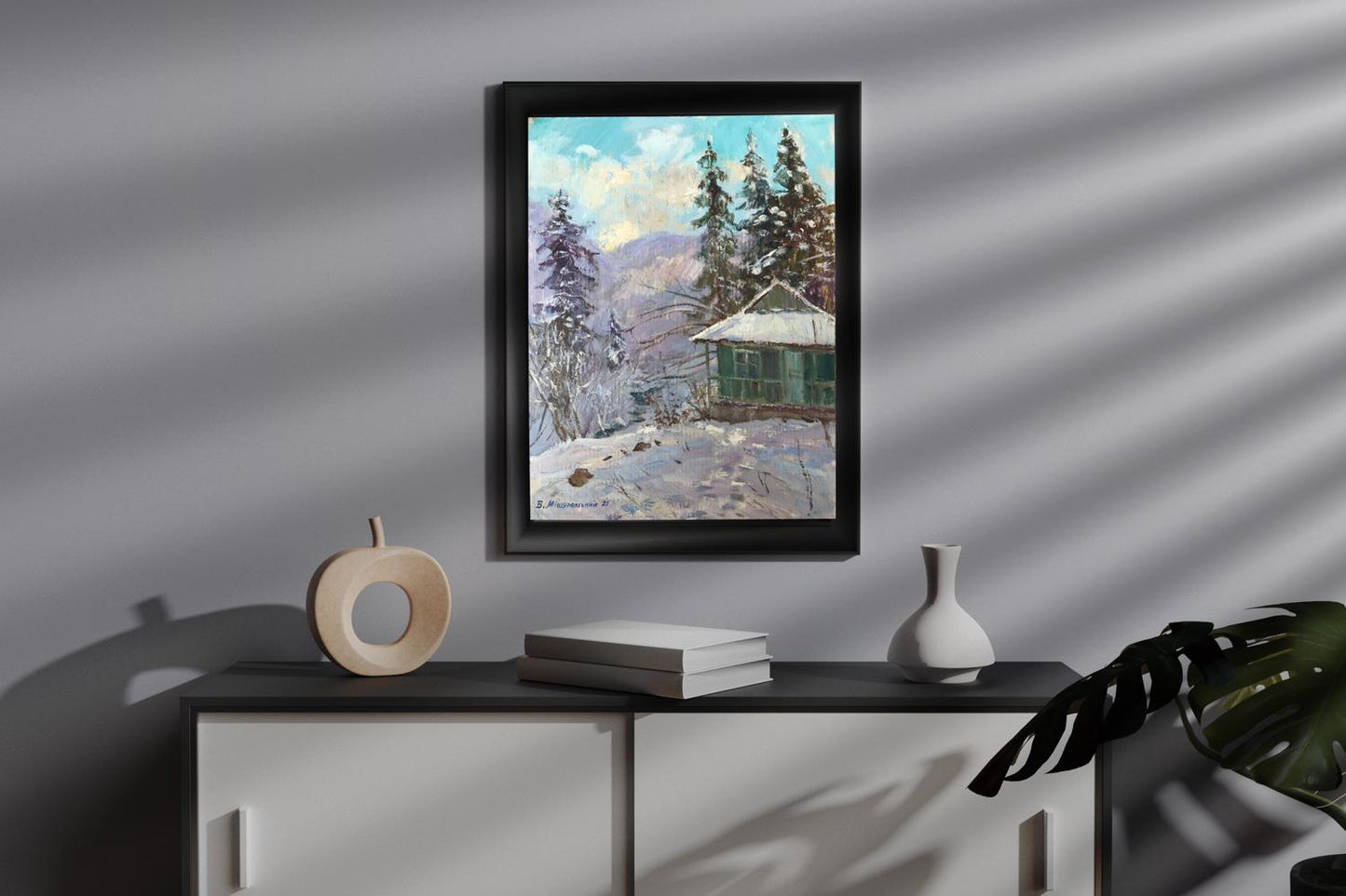Oil painting Winter