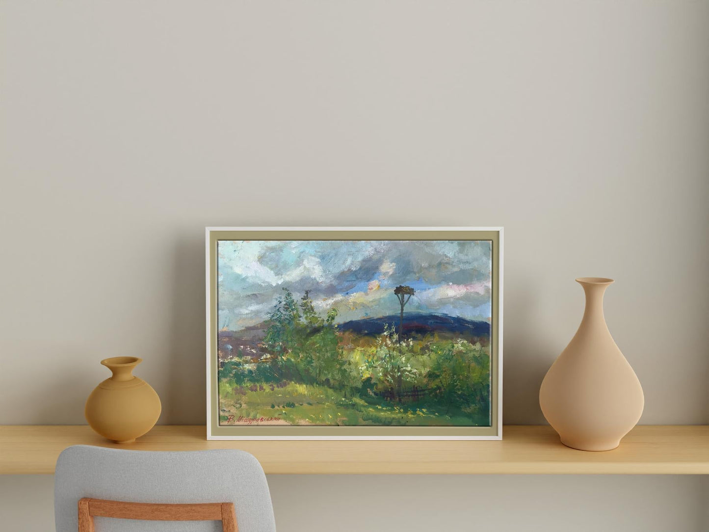 Oil painting Spring Nature Landscape