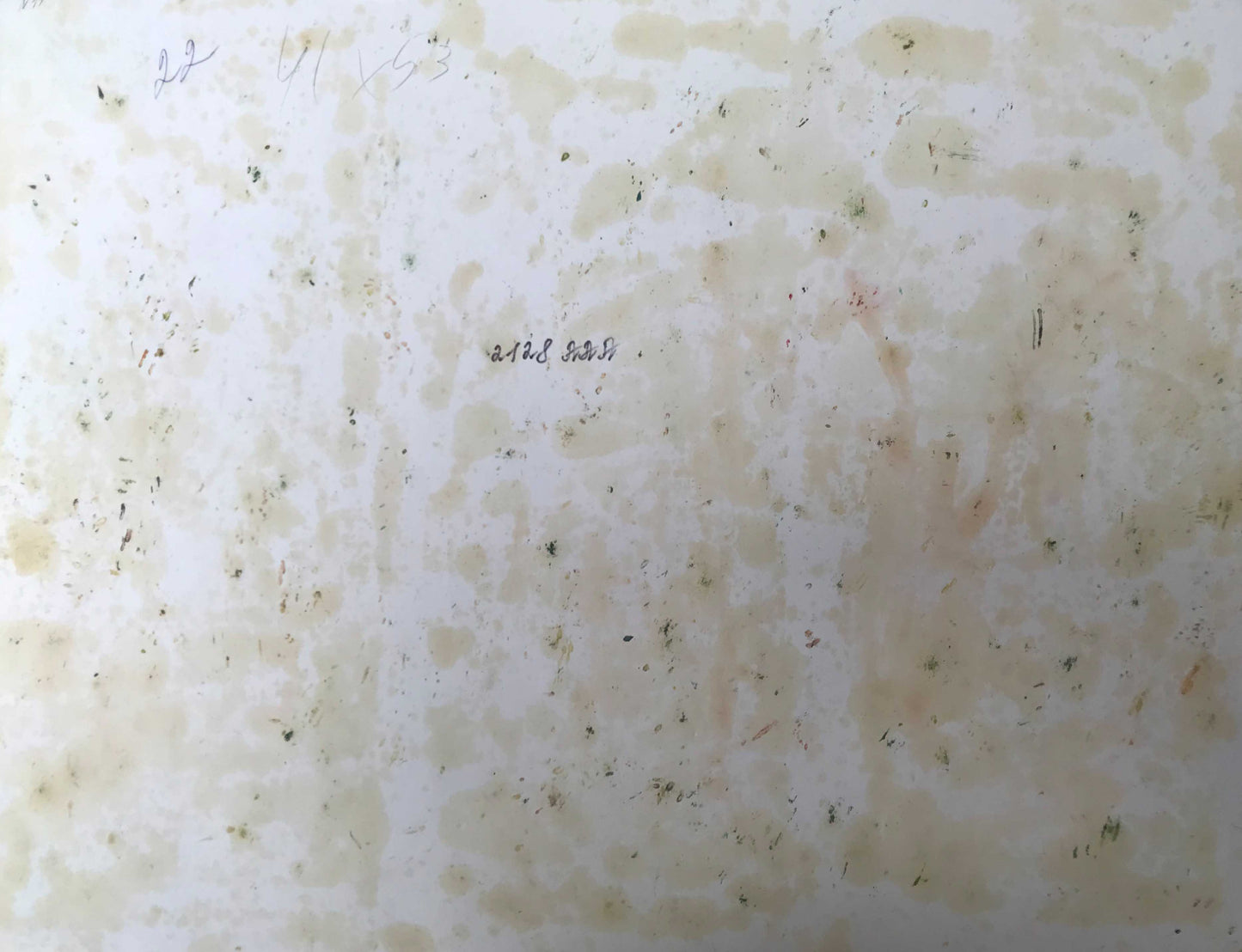 The image of the back of the paintings The House in the Woods by Petro Dobrev