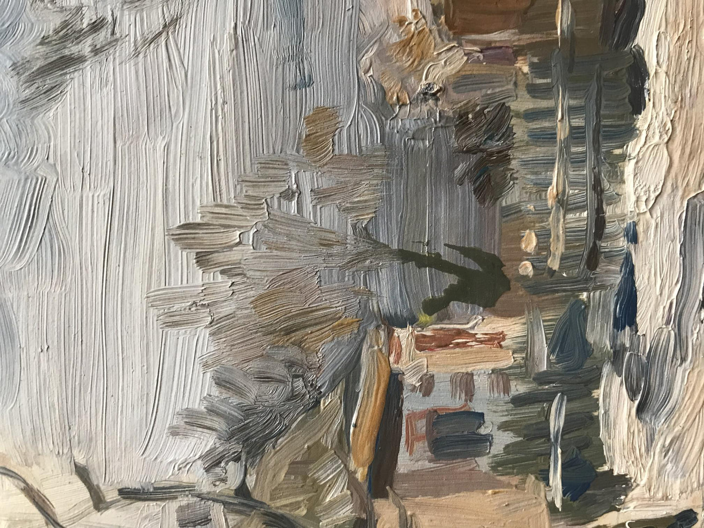 Oil painting Winter morning Unknown artist