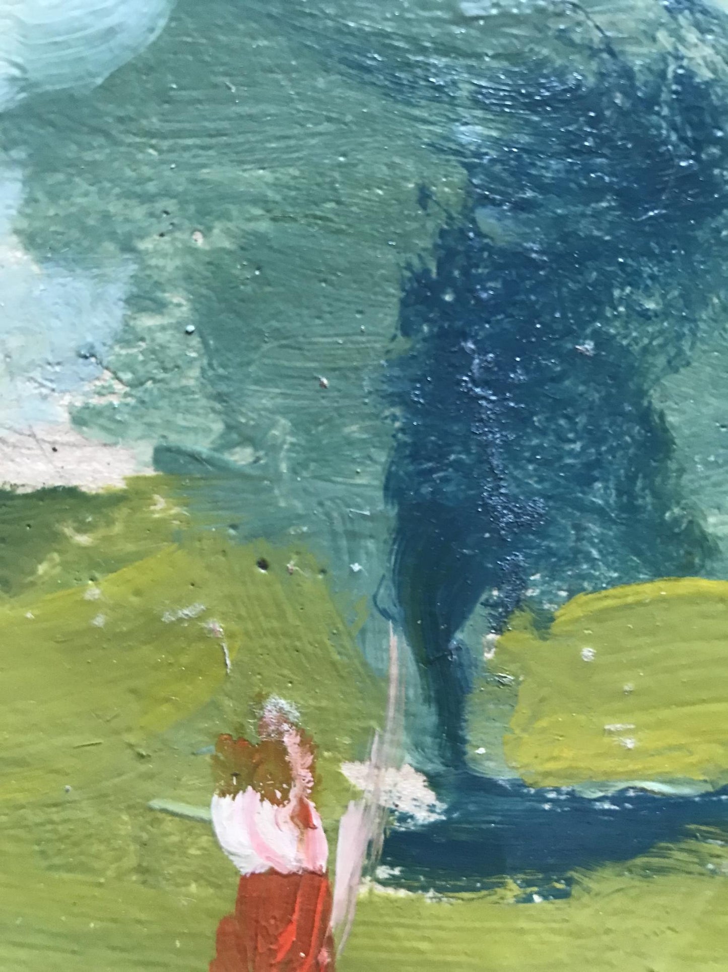 Oil painting Girl by the river Unknown artist