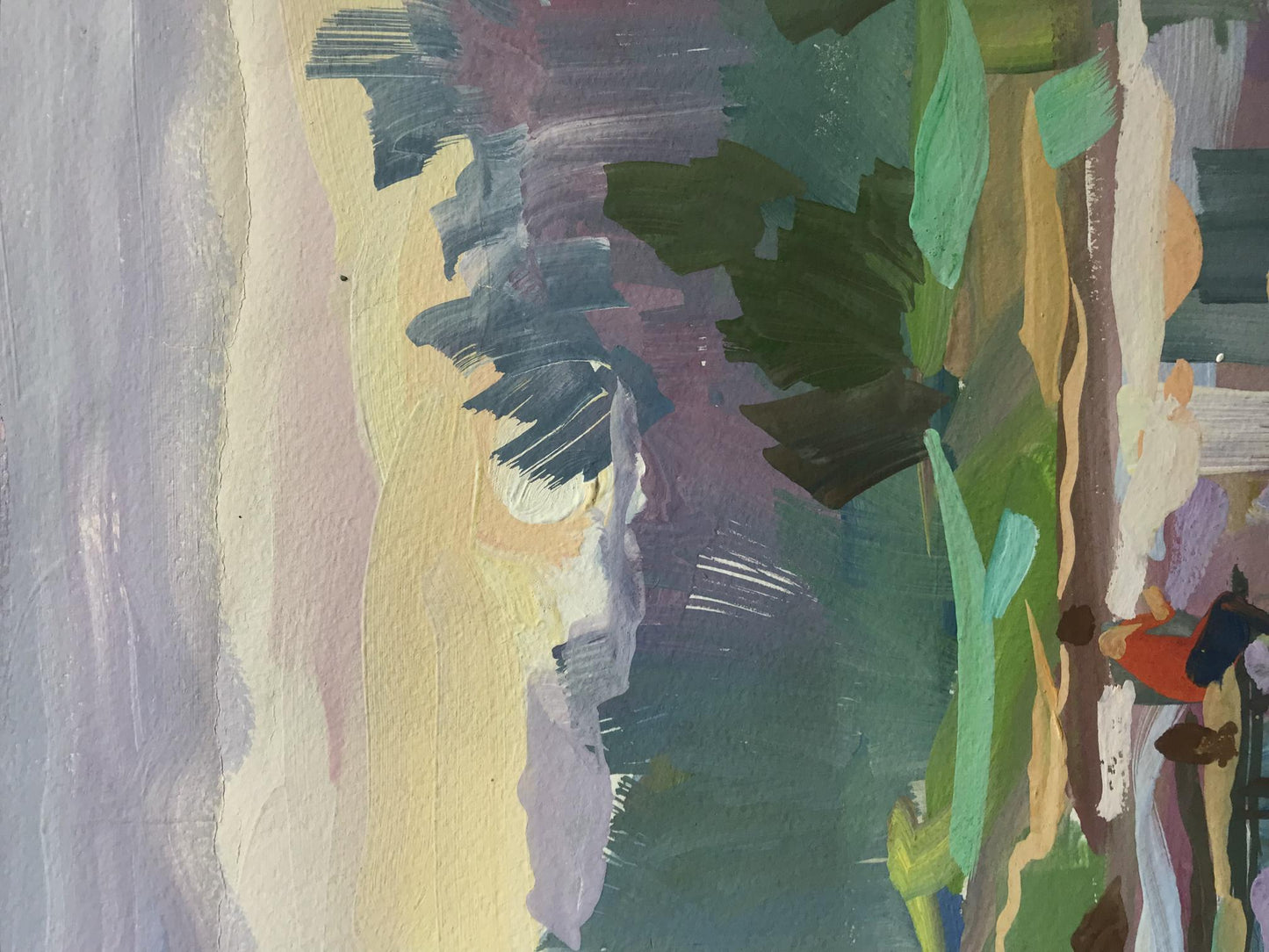 Oil painting By the pond Unknown artist