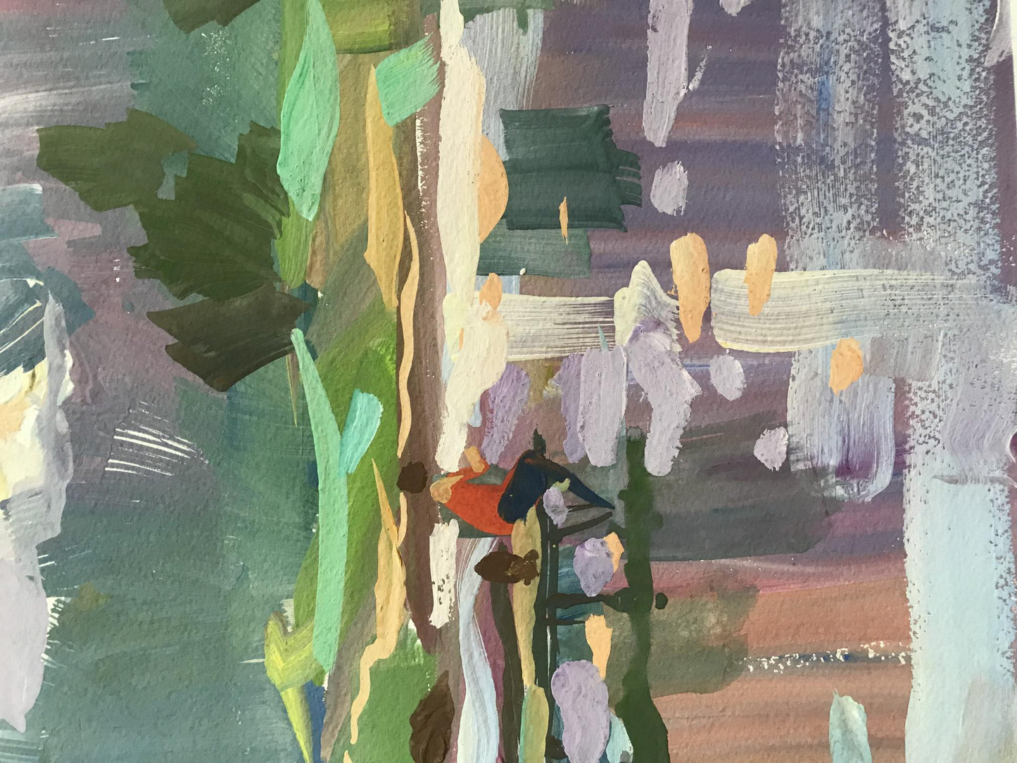 Oil painting By the pond Unknown artist