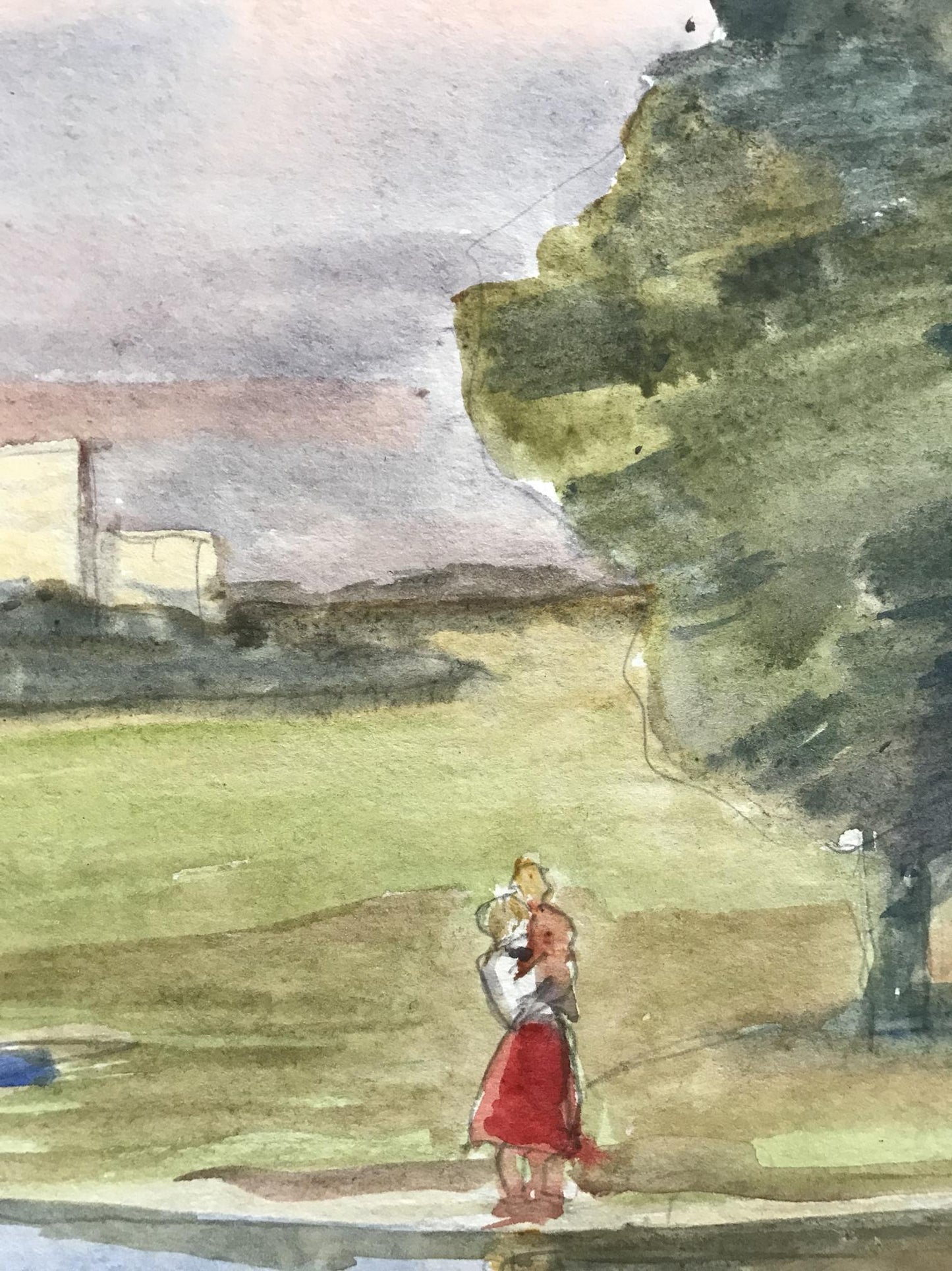 Watercolor painting Landscape
