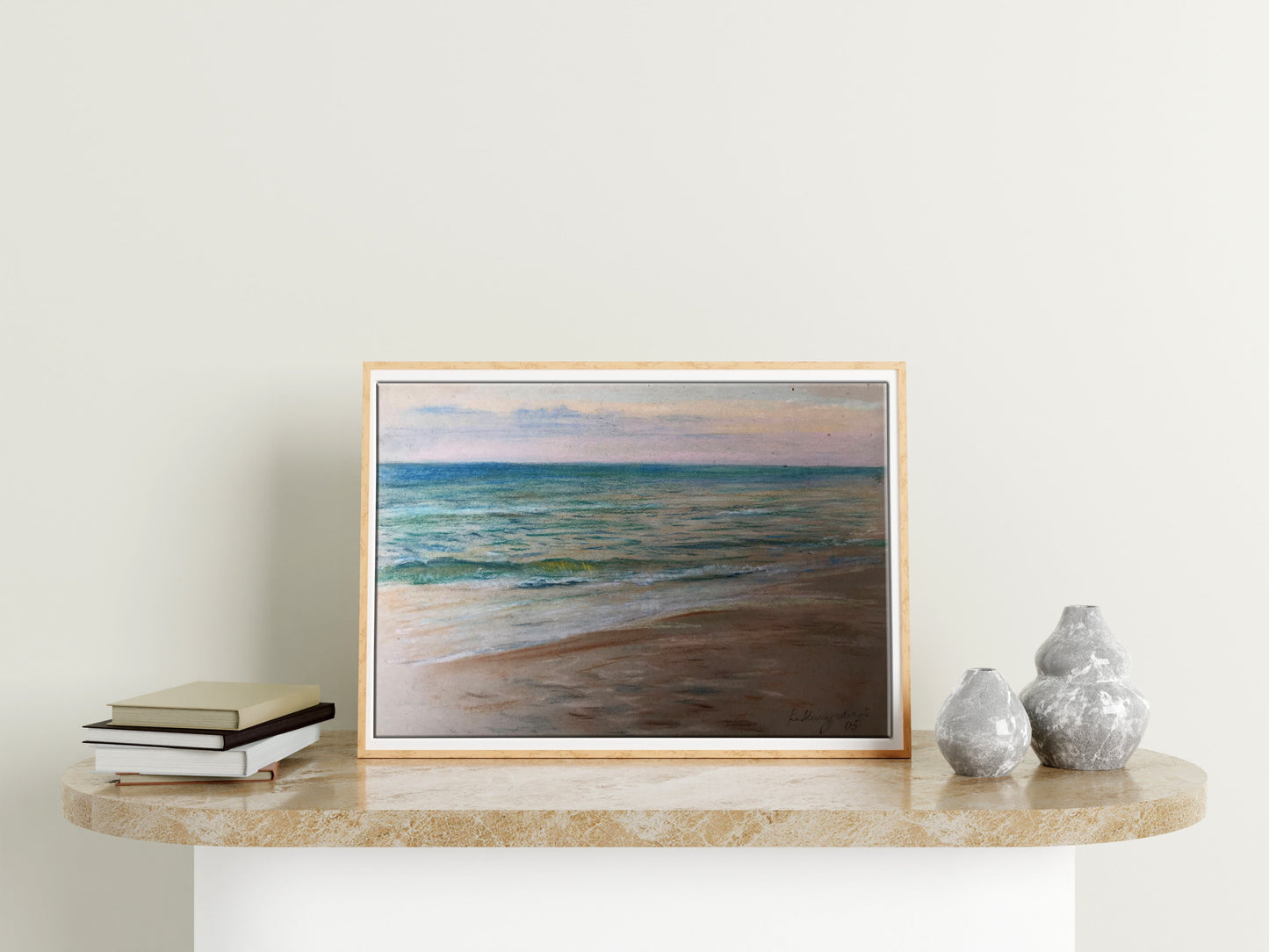 Pencils painting Seascape Nature Landscape