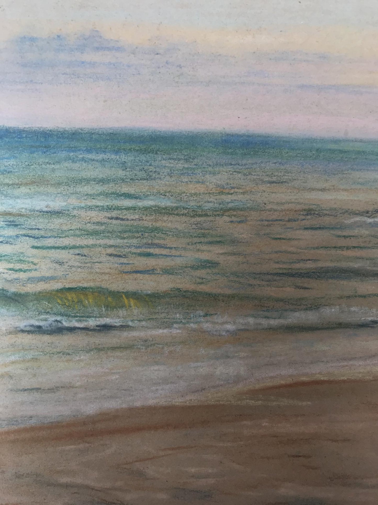 Pencils painting Sea