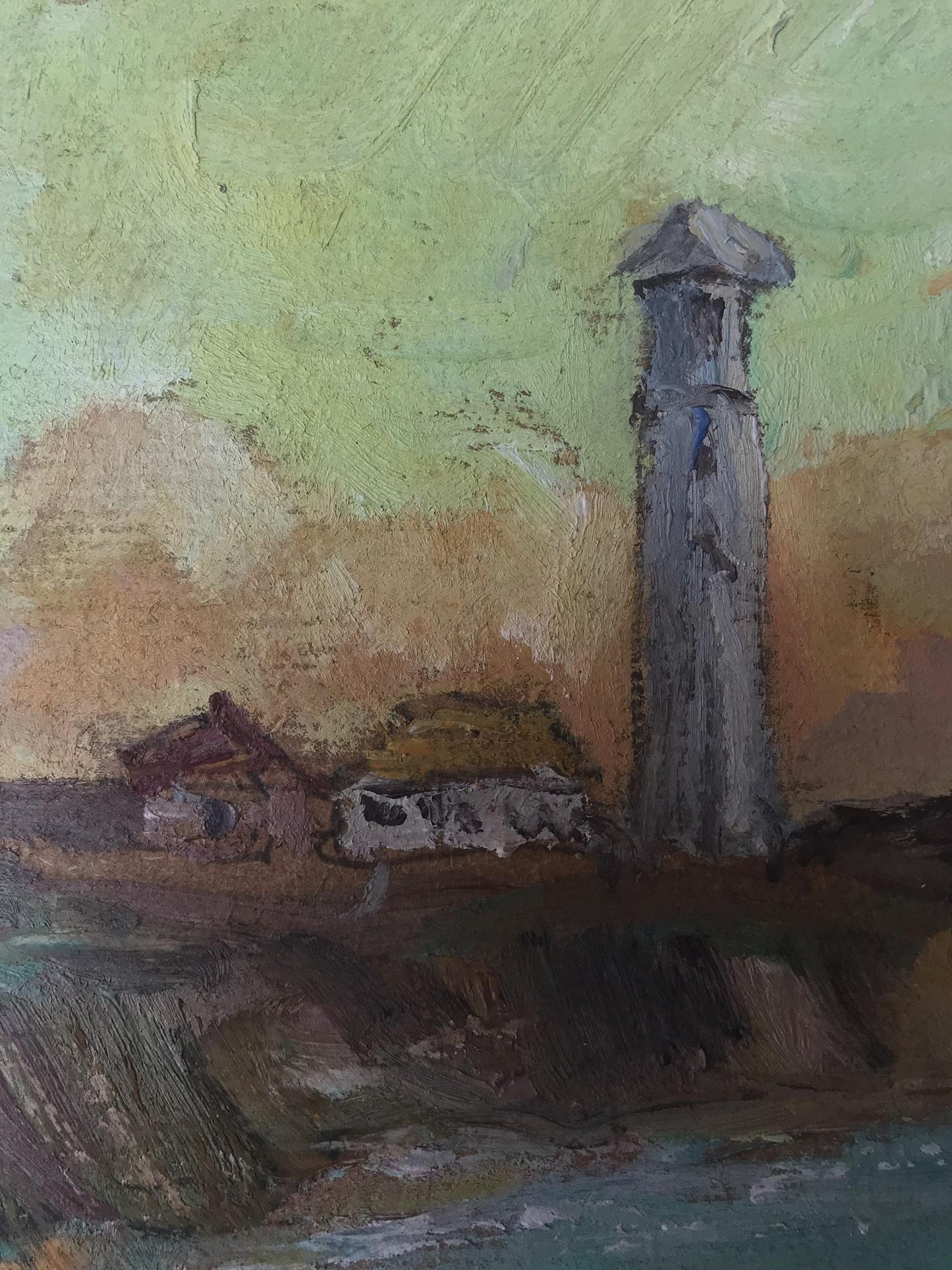 Oil painting Evening Nature Landscape
