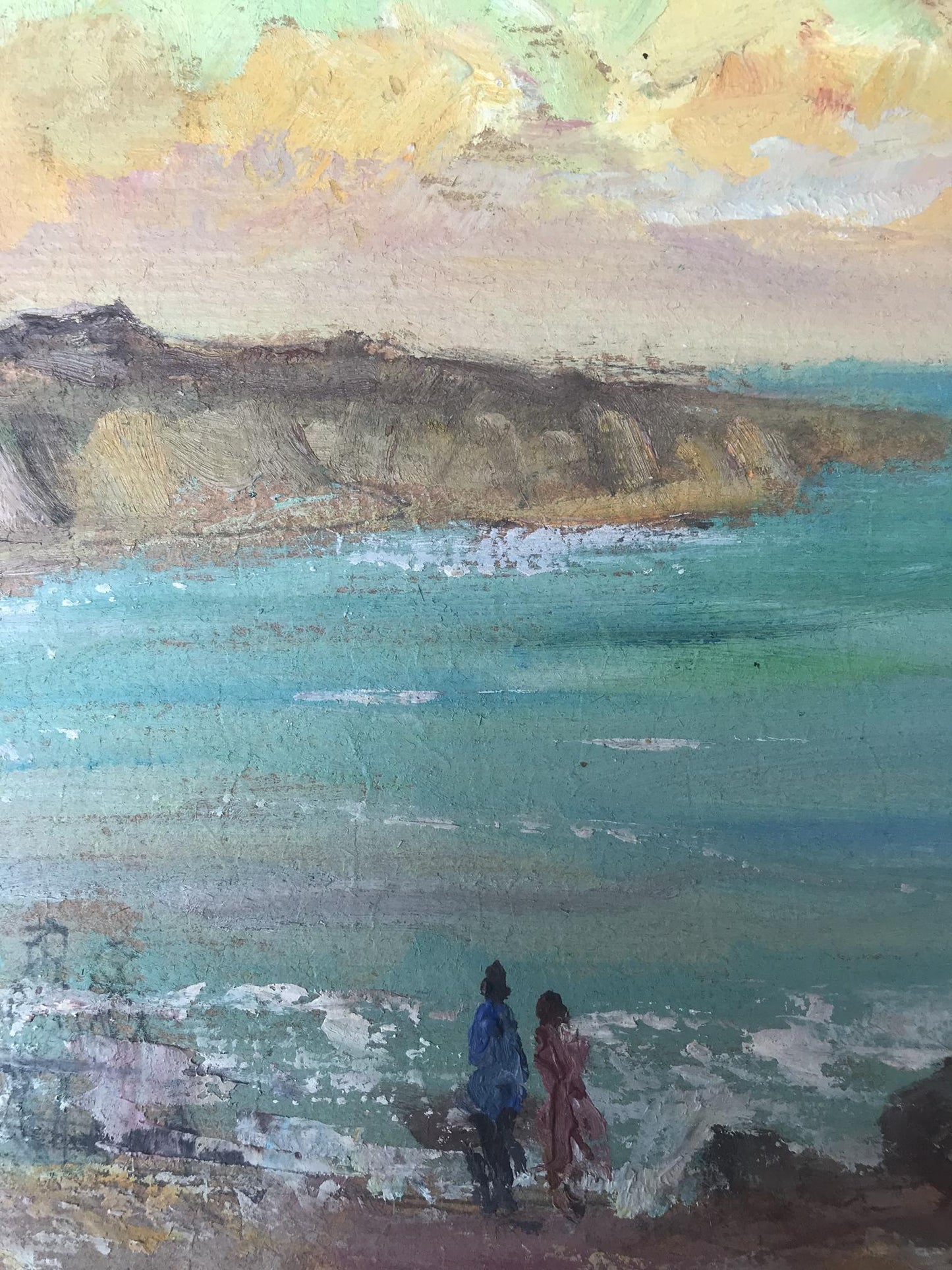 Oil painting Evening Seascape