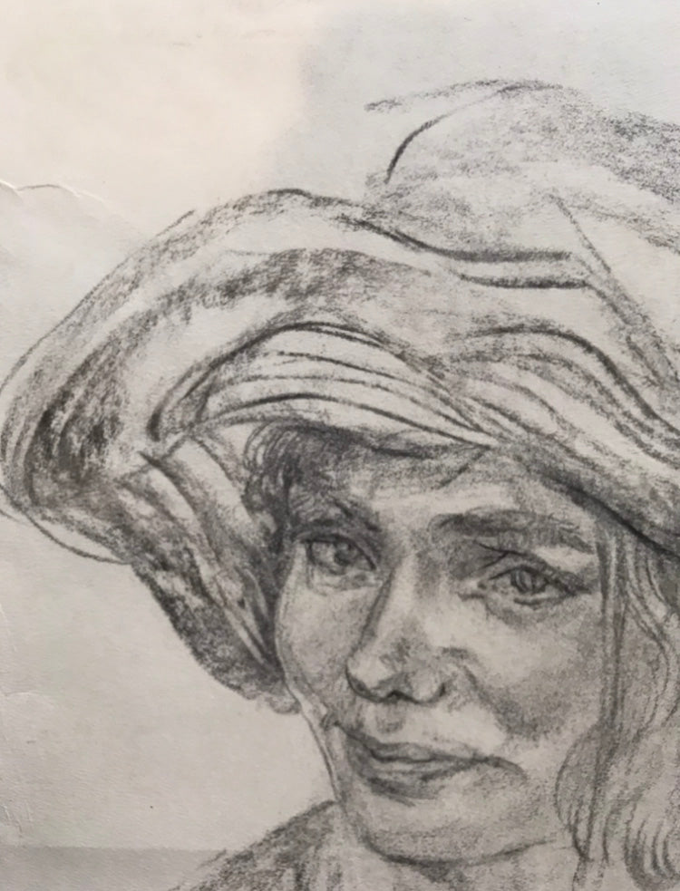 Pencils painting Portraits & Genre