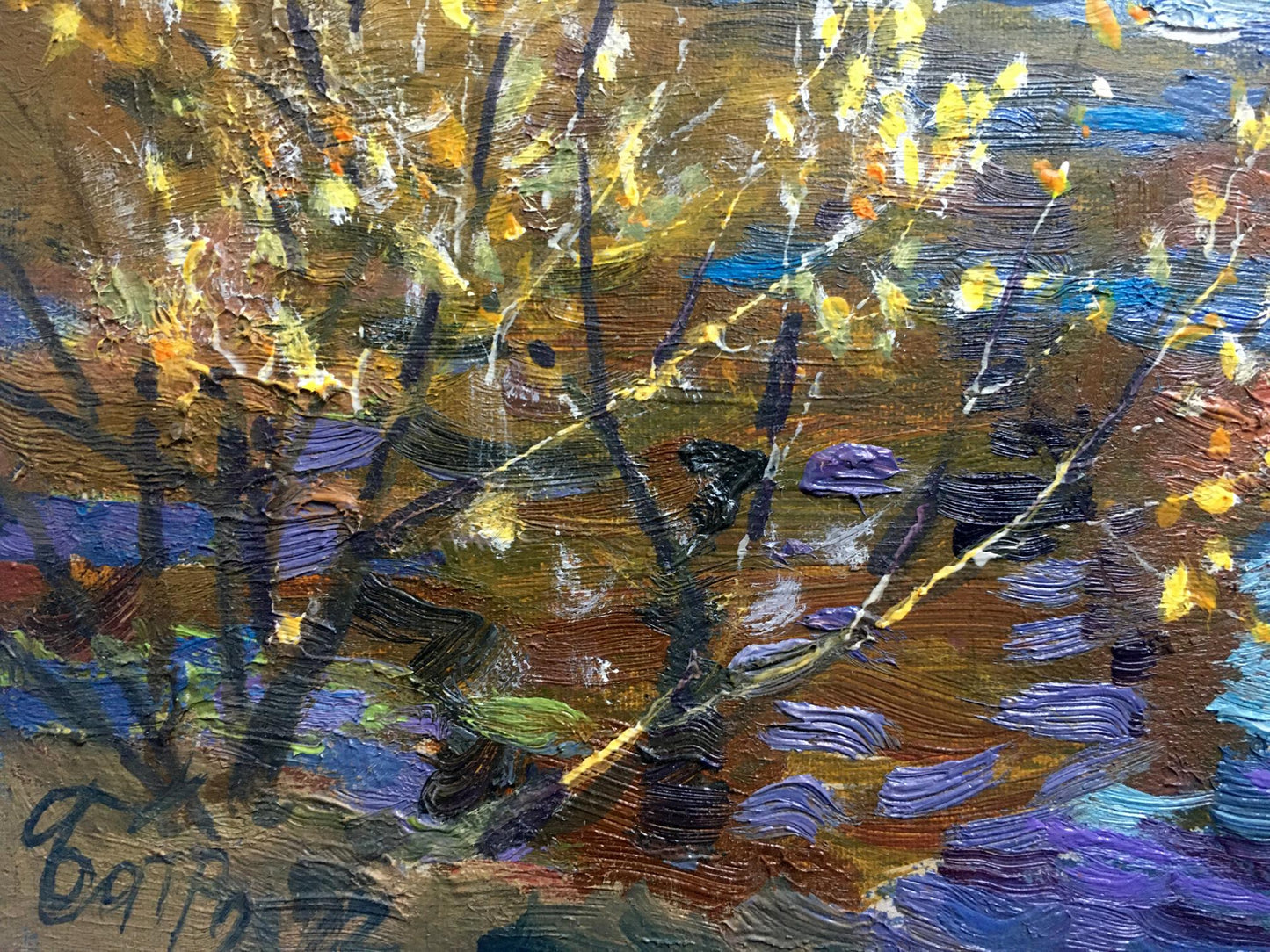 Oil painting March day Batrakov Vladimir Grigorievich