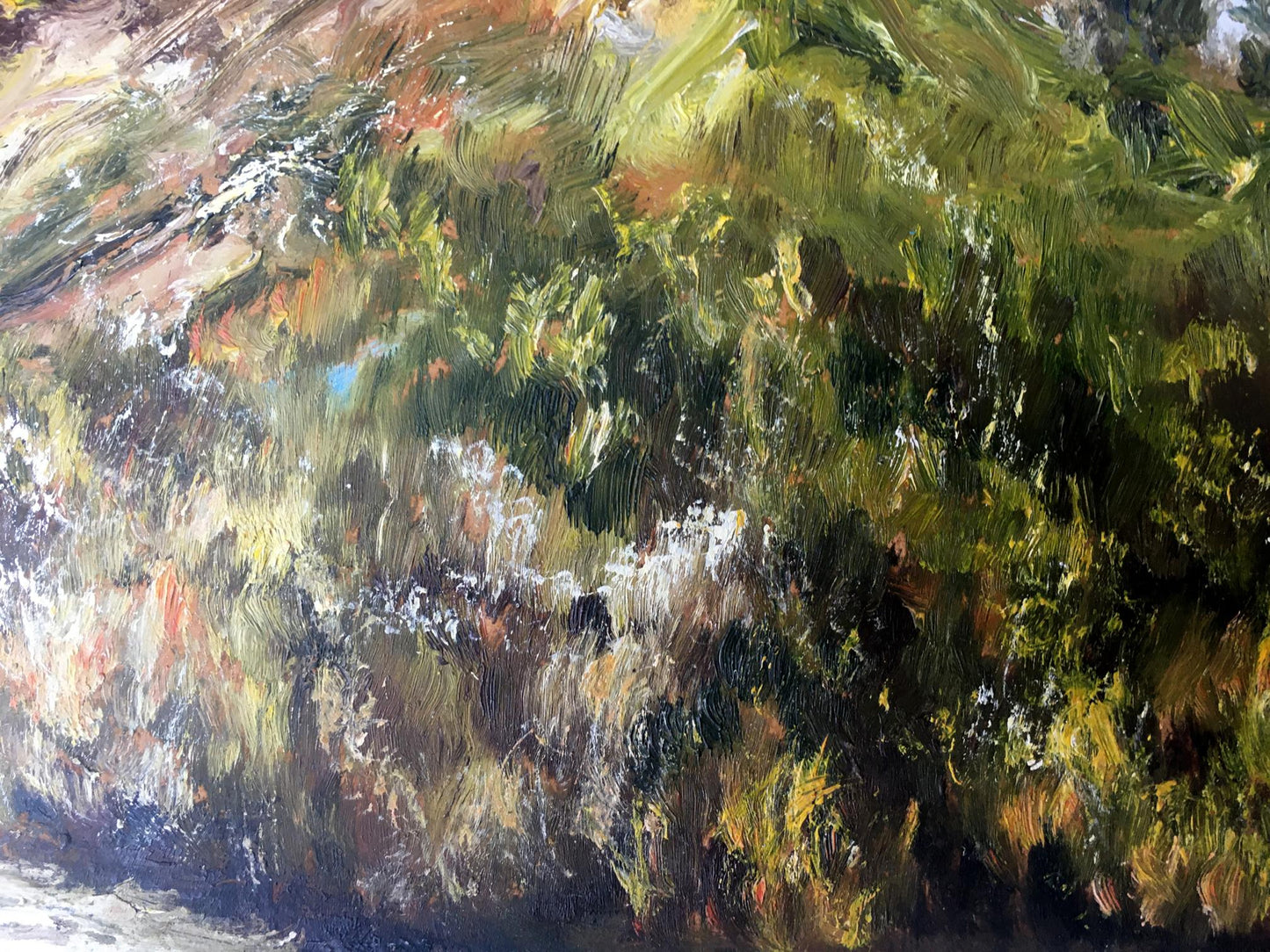 Oil painting A house in the mountains Unknown artist