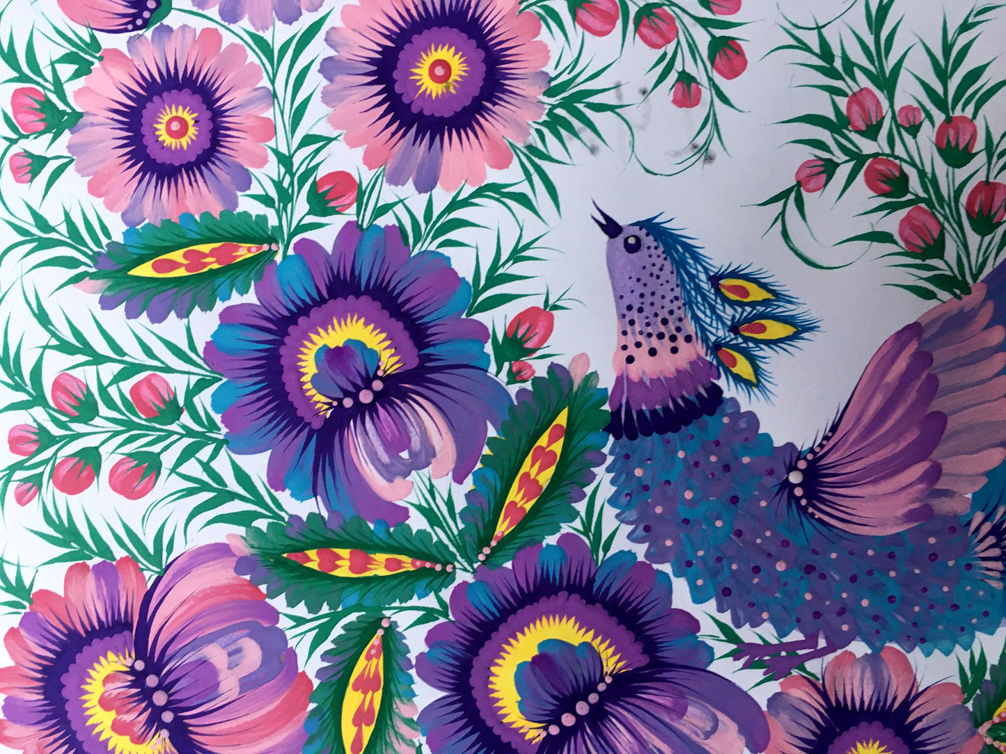 Acrylic painting Lovely bird Trenbach K.