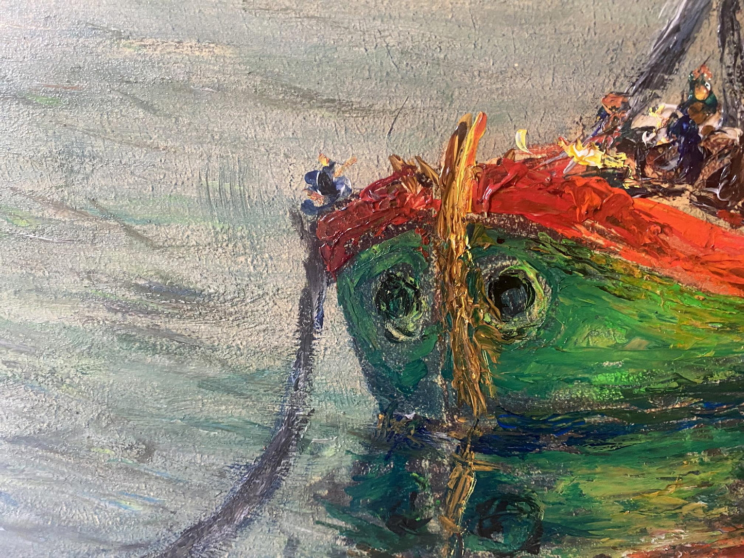 Oil painting Sailing park Unknown European artist