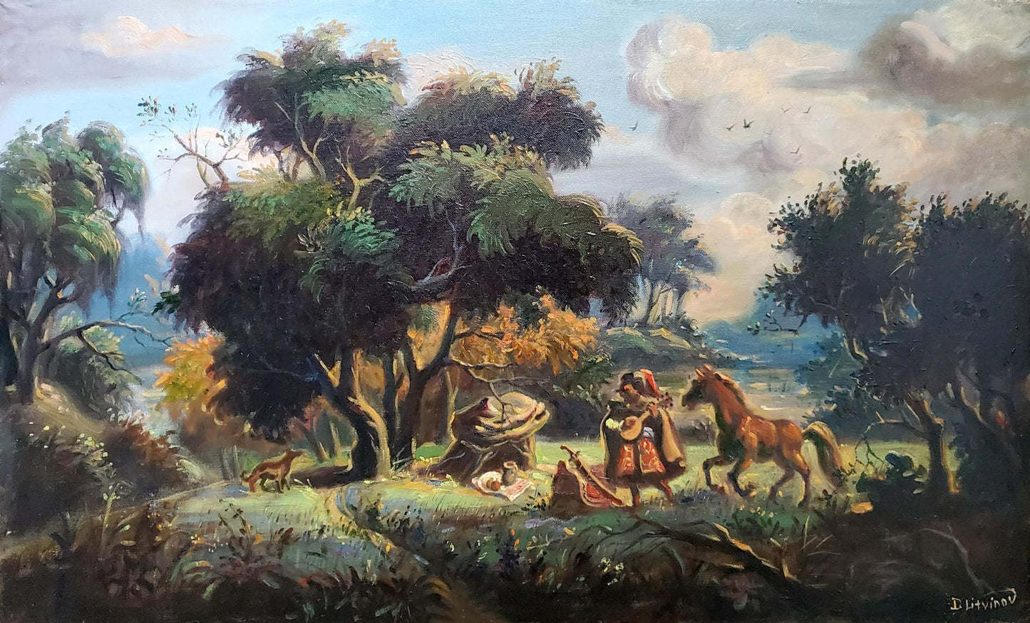 Oil painting Melody Litvinov Daniil Olegovich
