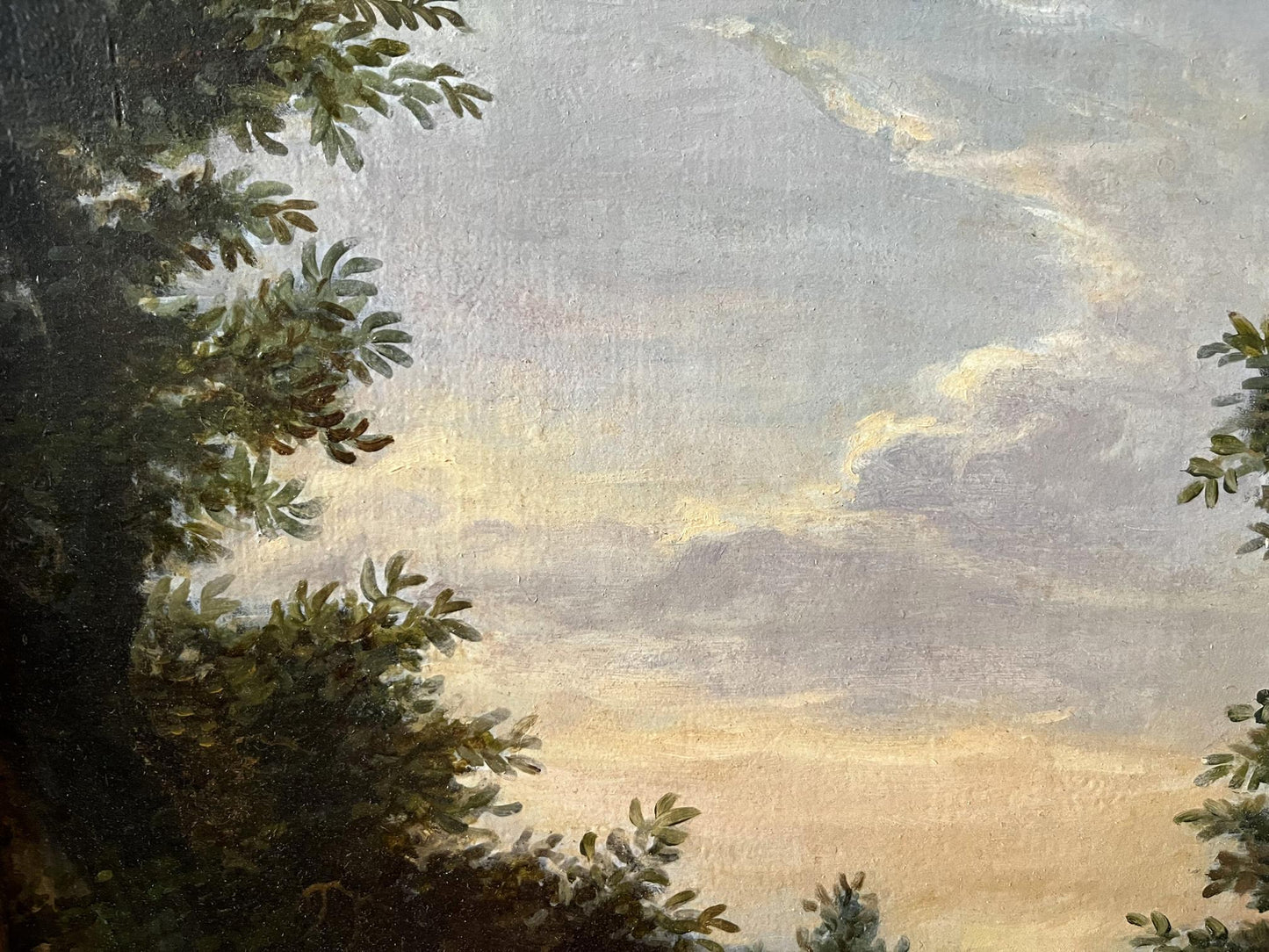 Oil painting Mountain waterfall European artist