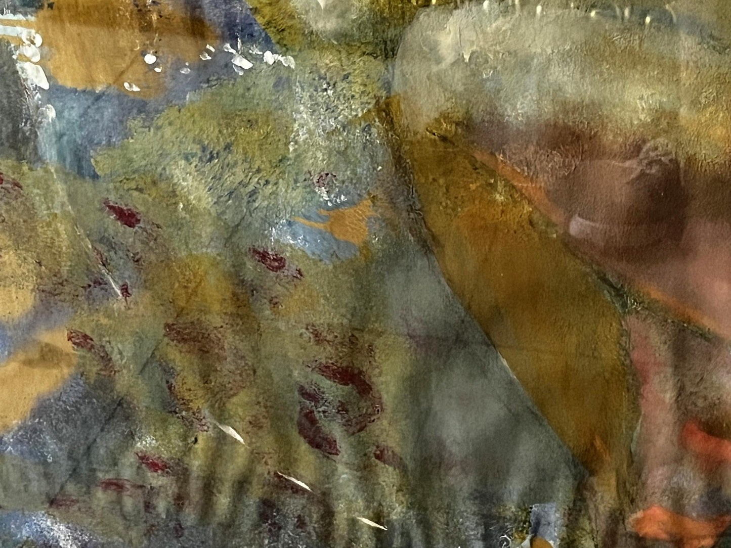 Mixed painting Portrait of a sleeping girl Unknown artist