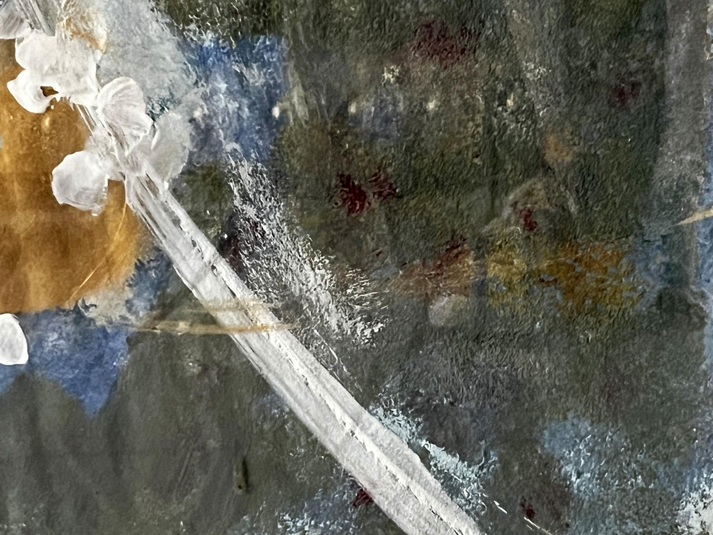 Mixed painting Portrait of a sleeping girl Unknown artist