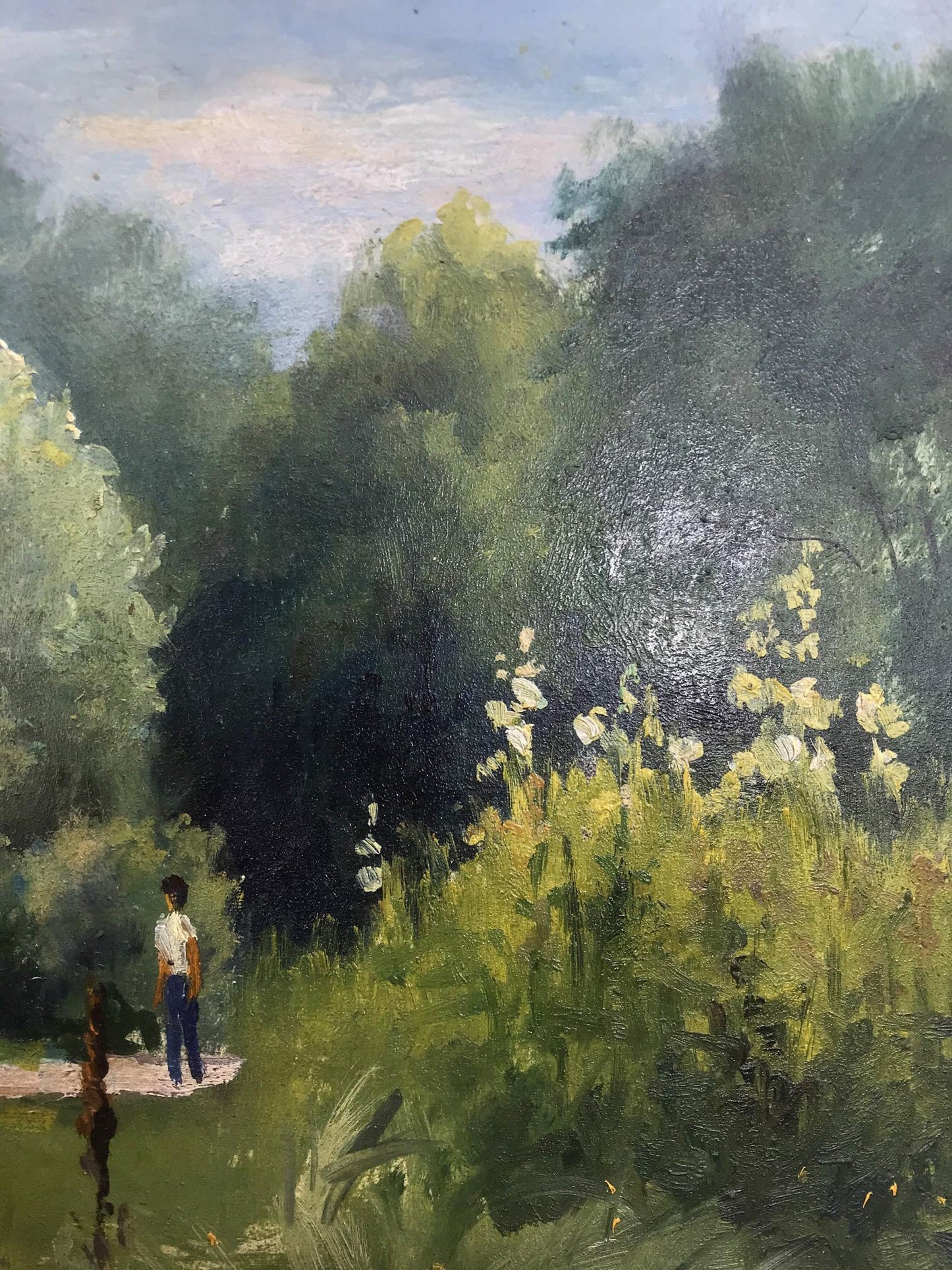 Walk portrayed in an oil painting by Boris Serdyuk