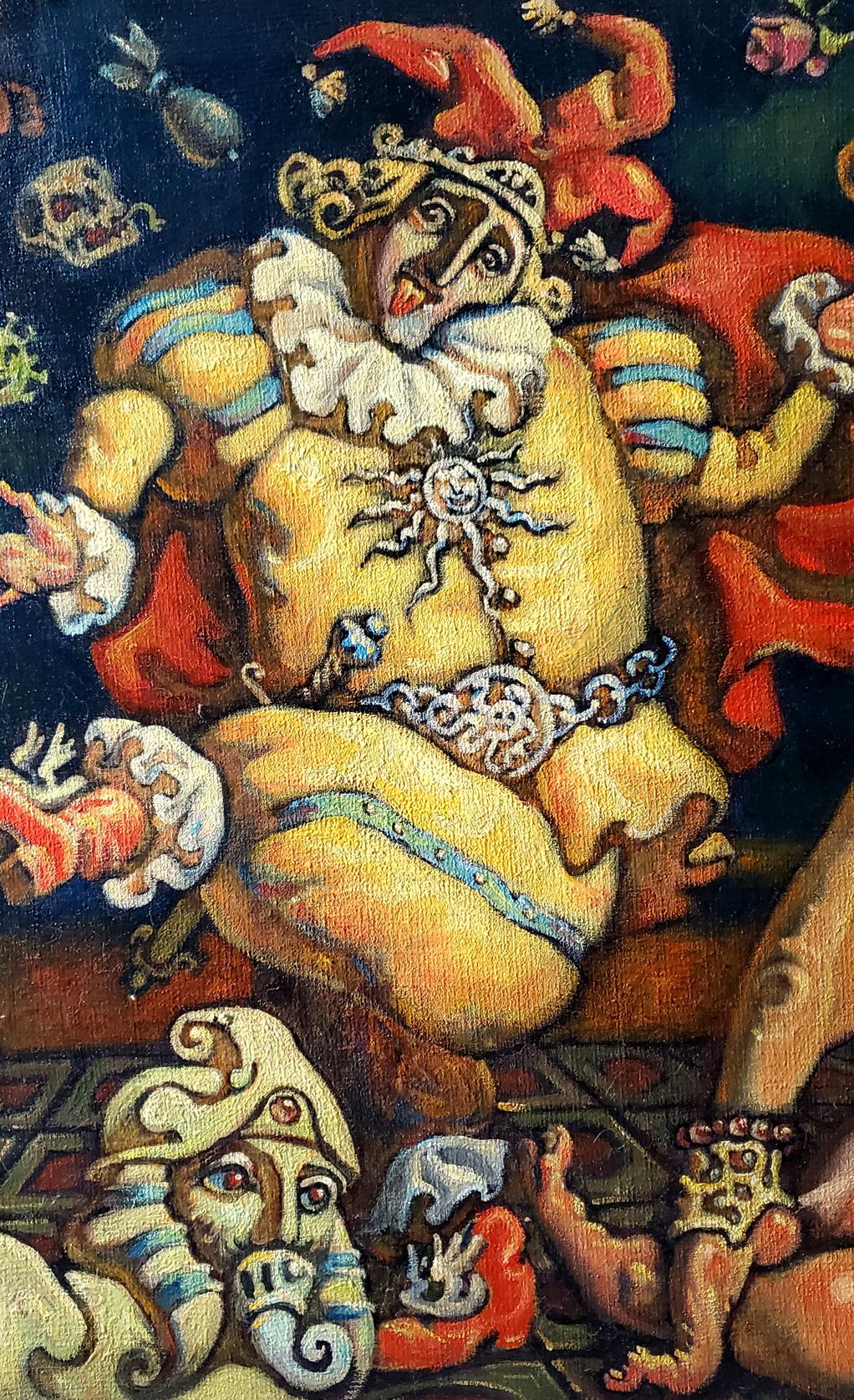 Oil painting Bacchanalia Daniil Litvinov