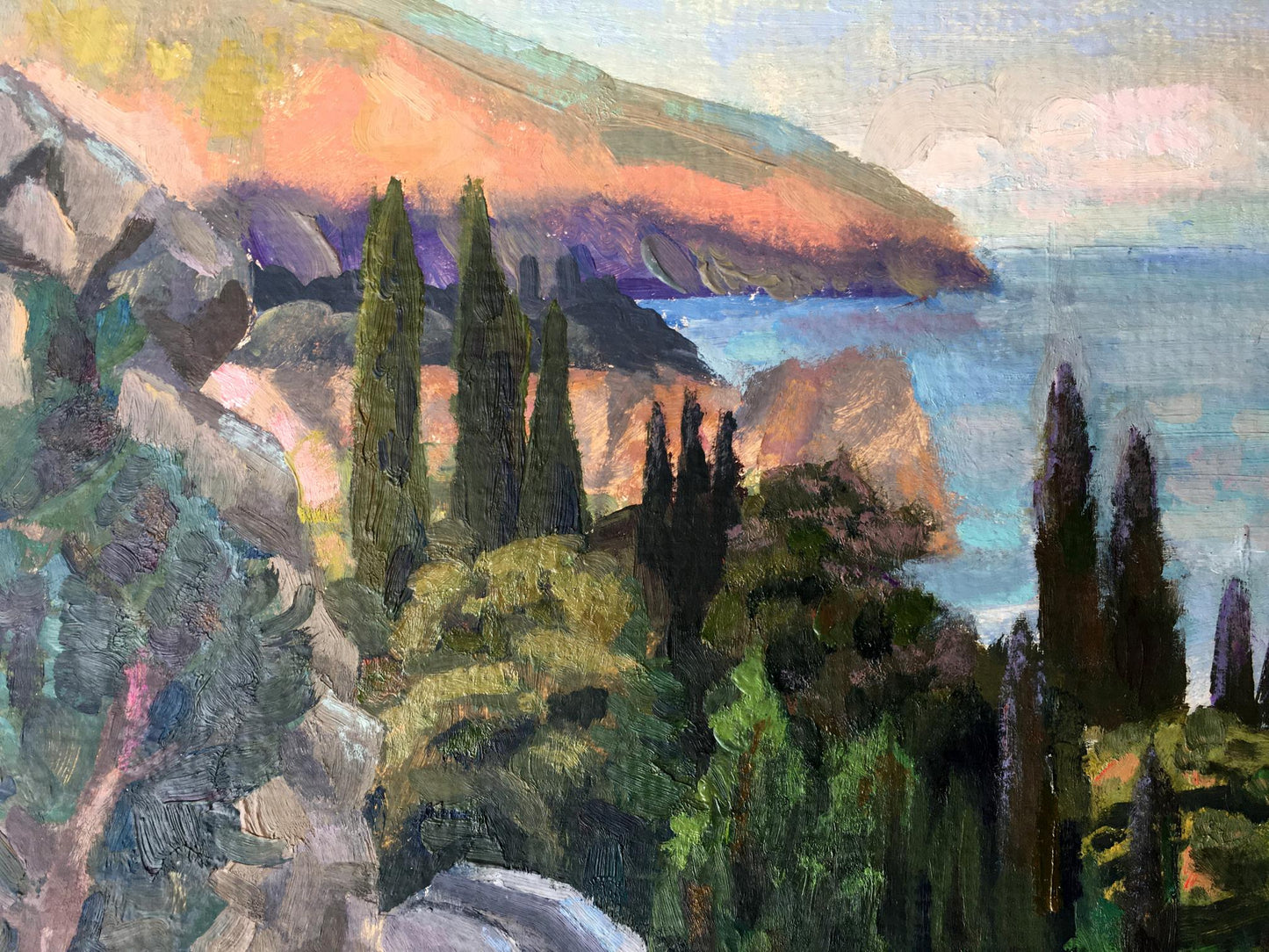Oil painting Gurzuf Batrakov Vladimir Grigorievich