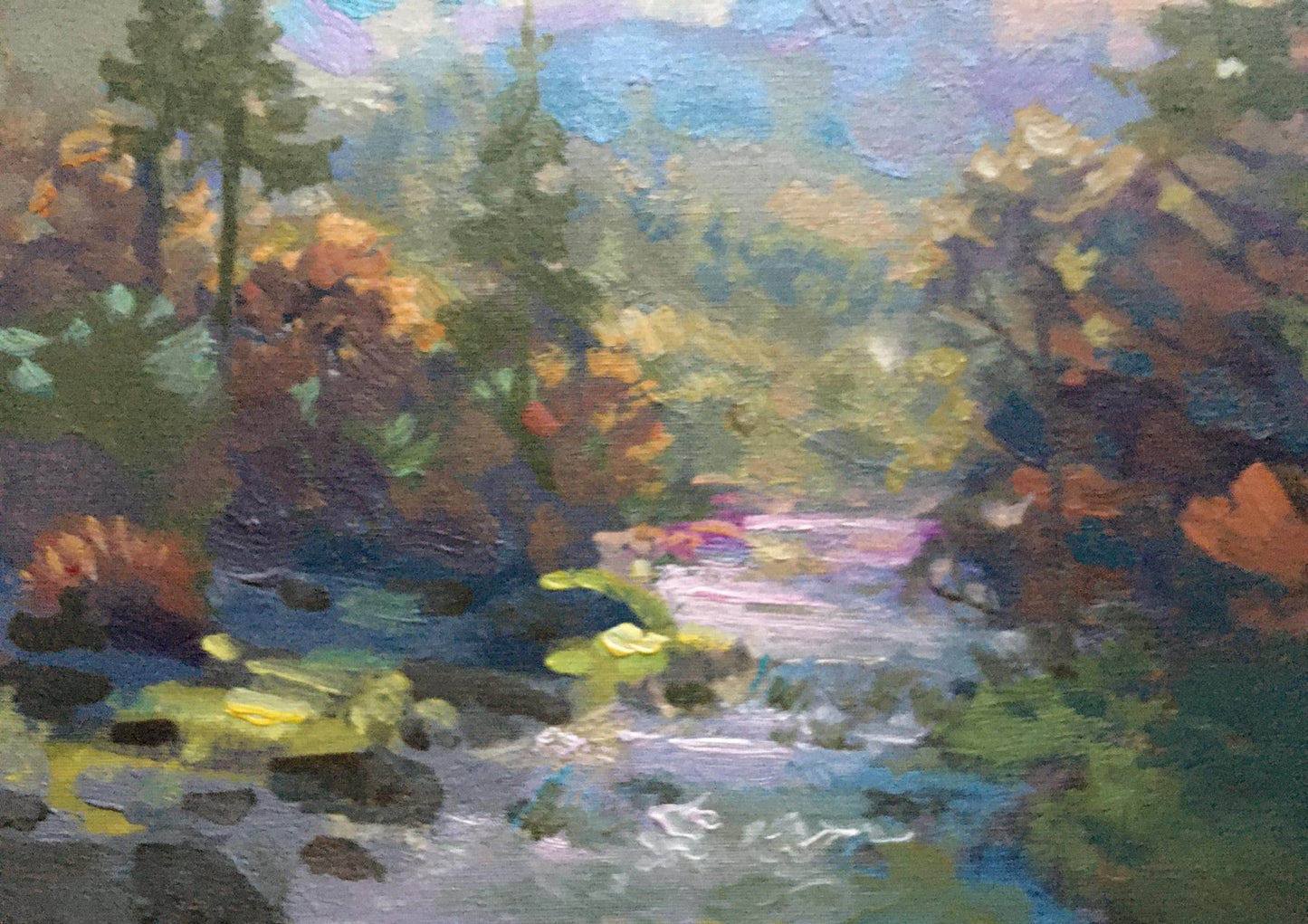 Oil painting Autumn in the Carpathians Batrakov Vladimir Grigorievich