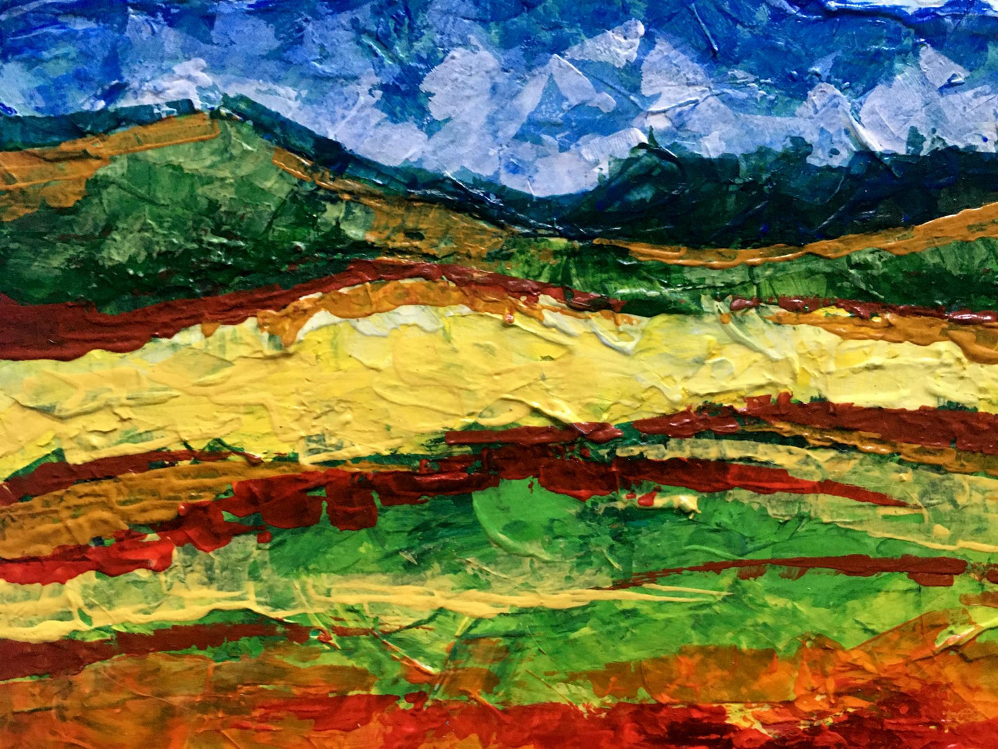 Oil painting Mountain view V. Zadorozhnya