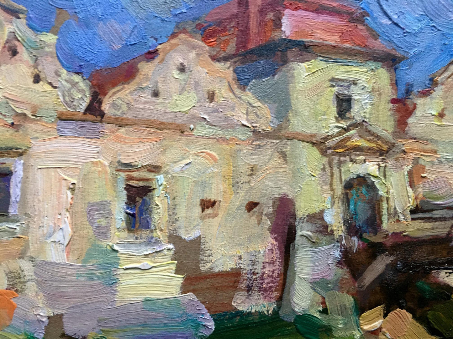 Oil painting Svirzh castle Batrakov Vladimir Grigorievich